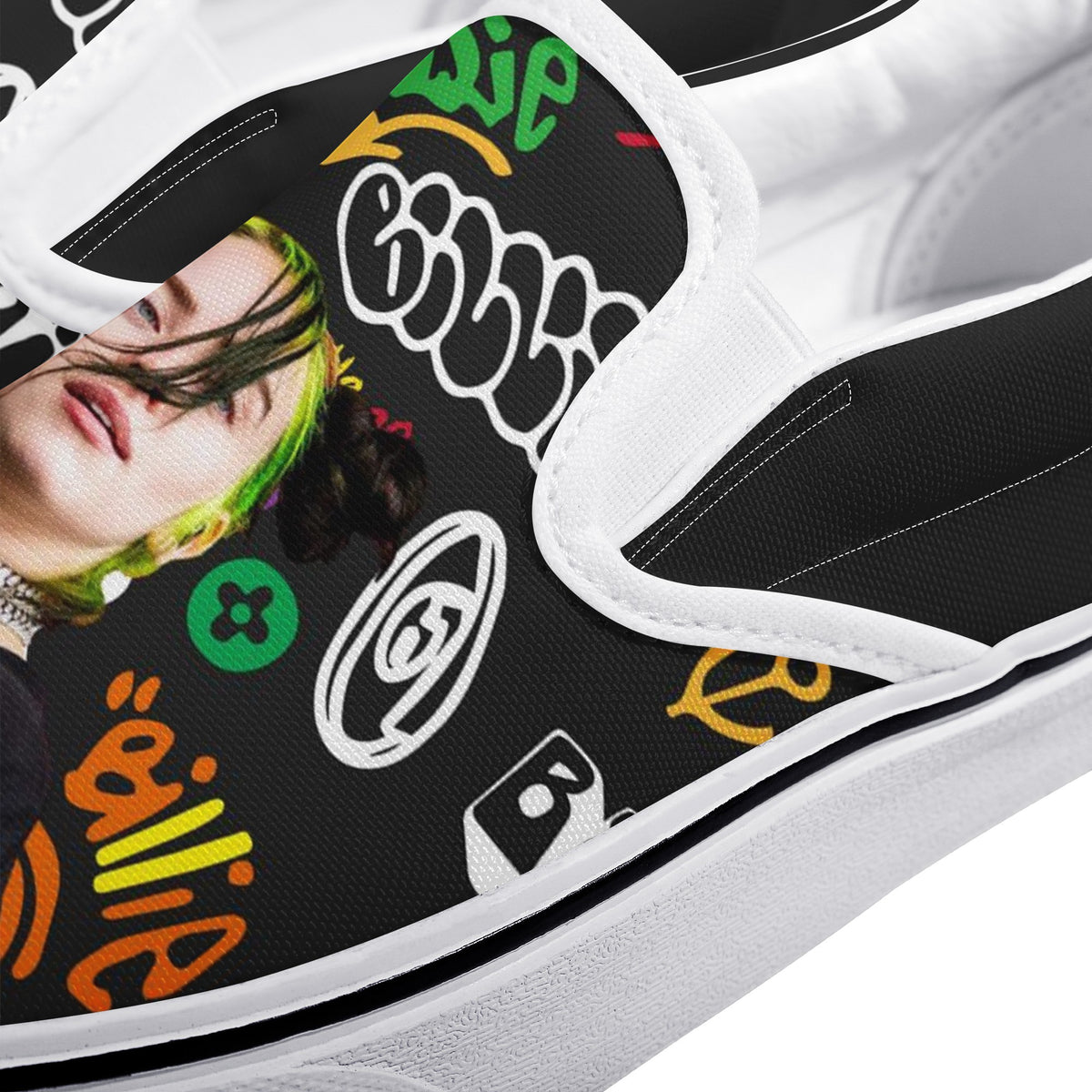 Billie Eilish Custom Vans Slip On Shoes