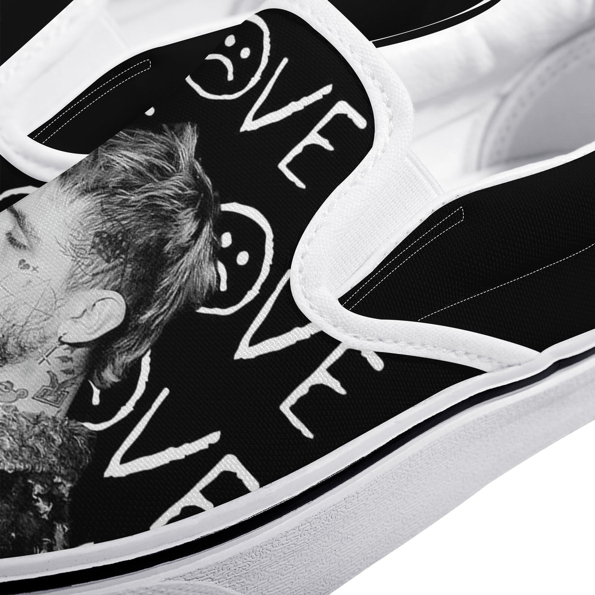 Lil Peep Custom Vans Slip On Shoes
