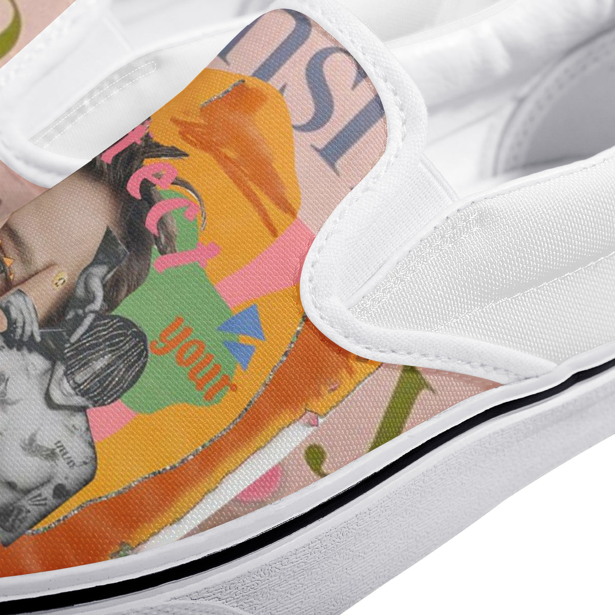 Harry Styles Custom Vans Slip On Shoes