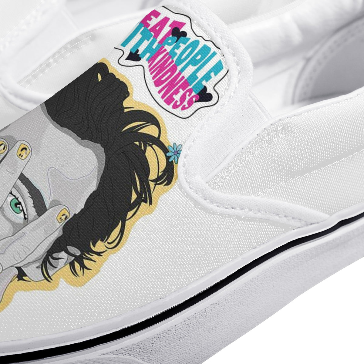 Harry Styles Custom Vans Slip On Shoes