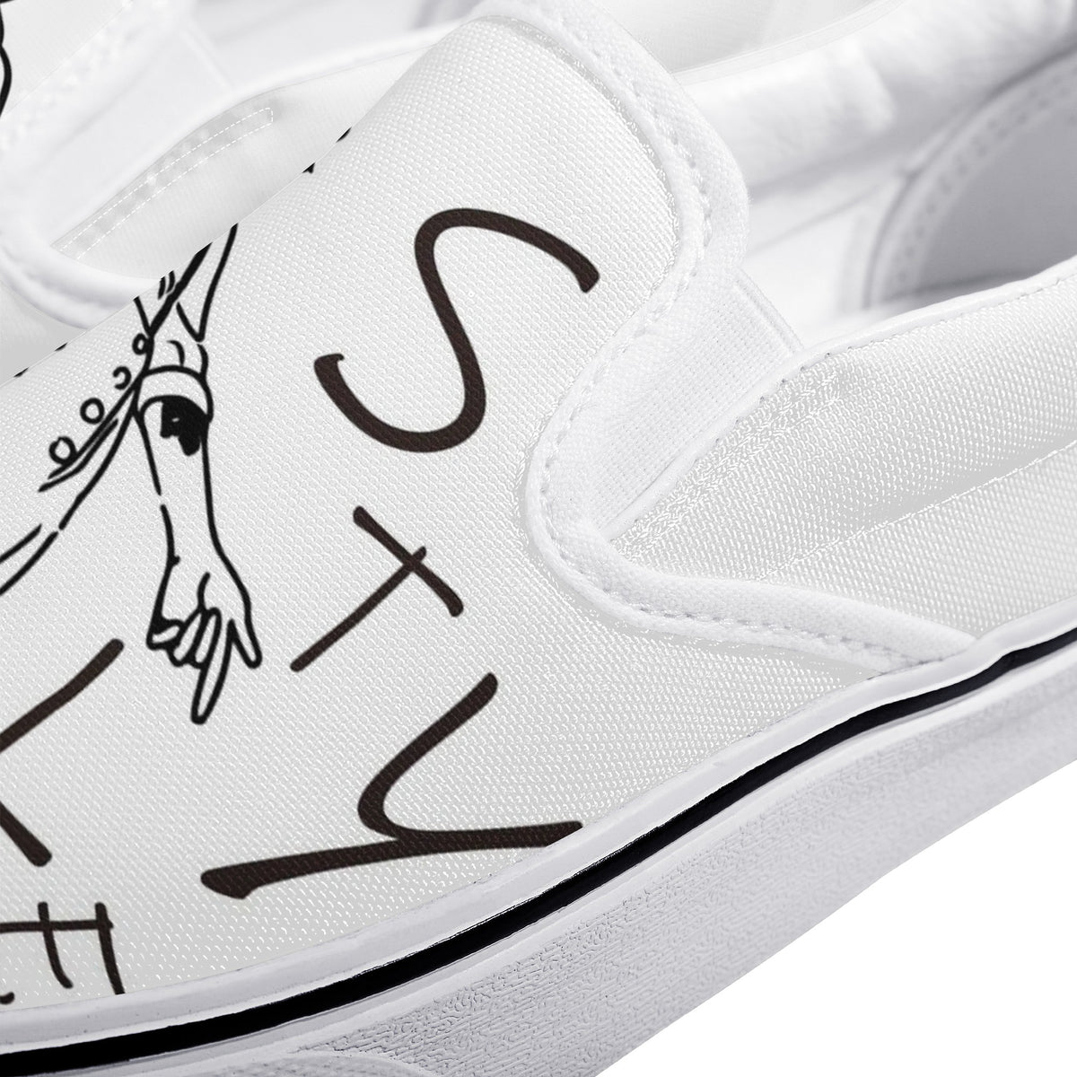 Harry Styles Custom Vans Slip On Shoes