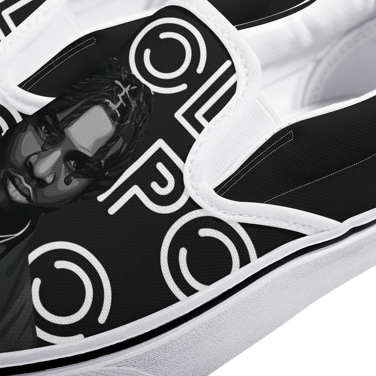 Polo G Custom Vans Slip On Shoes