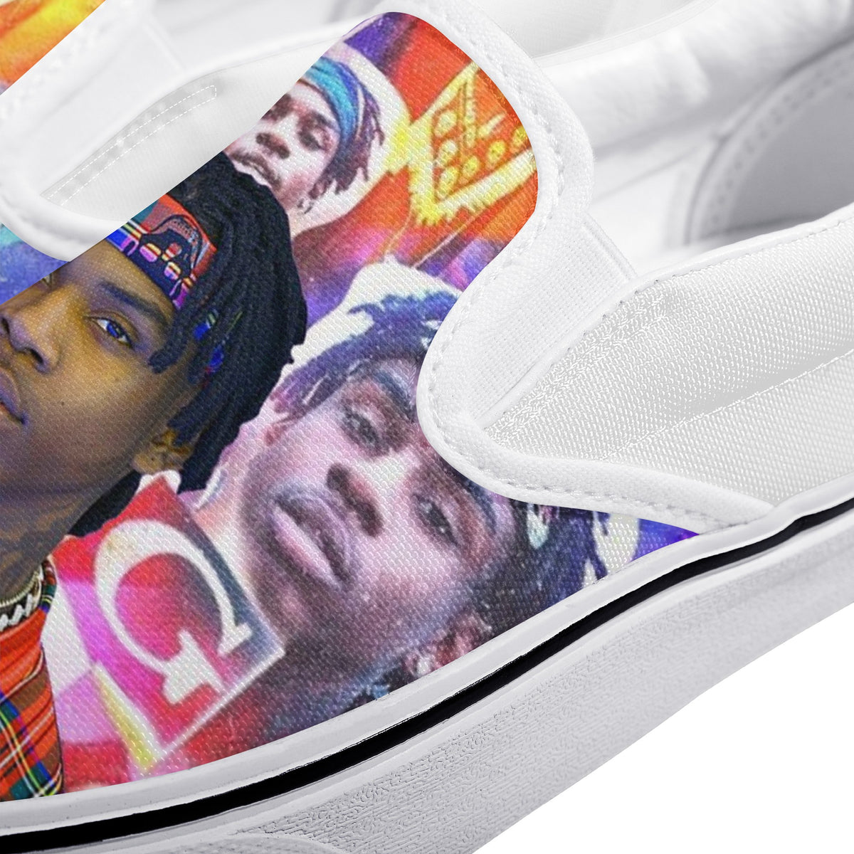 Polo G Custom Vans Slip On Shoes