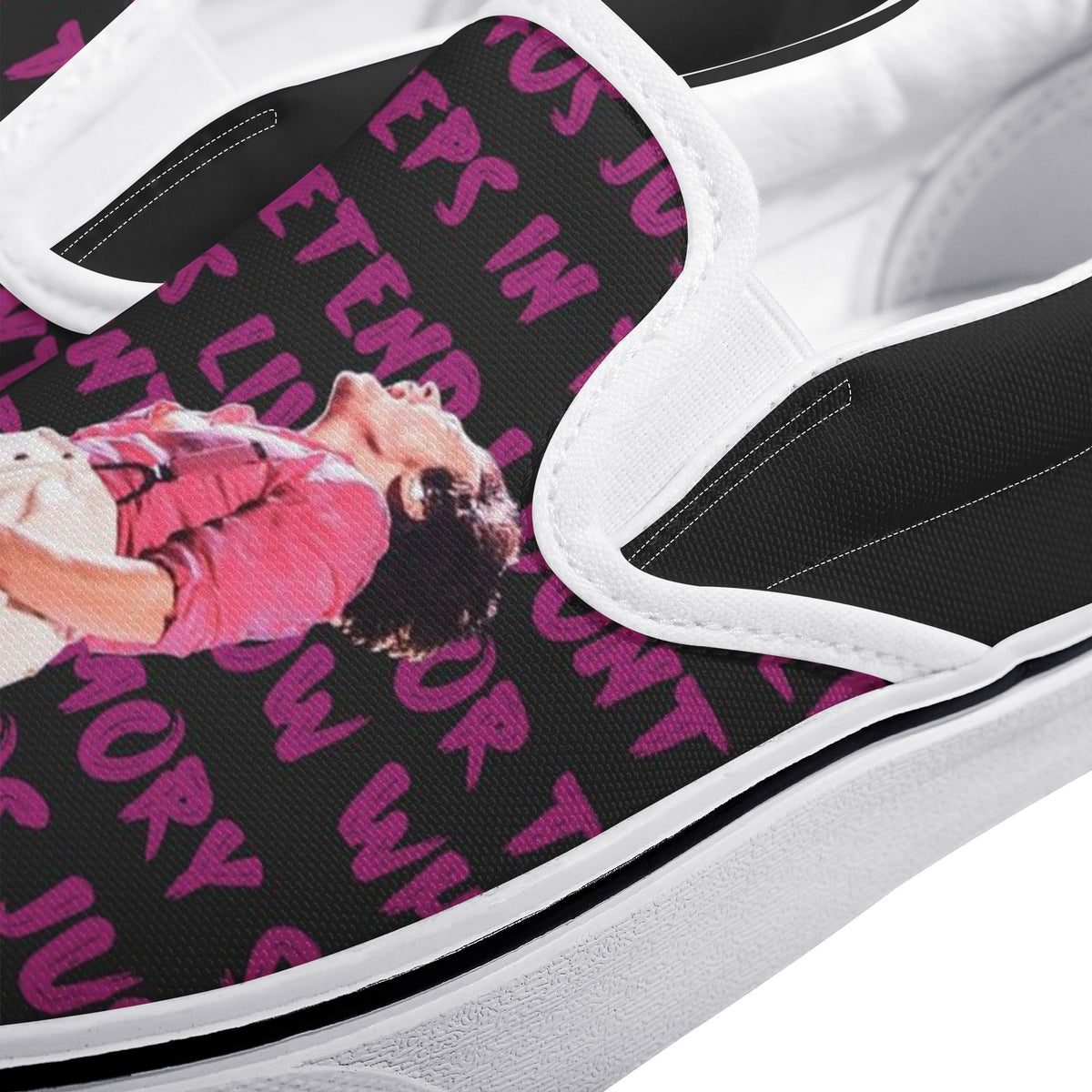 Harry Styles Custom Vans Slip On Shoes