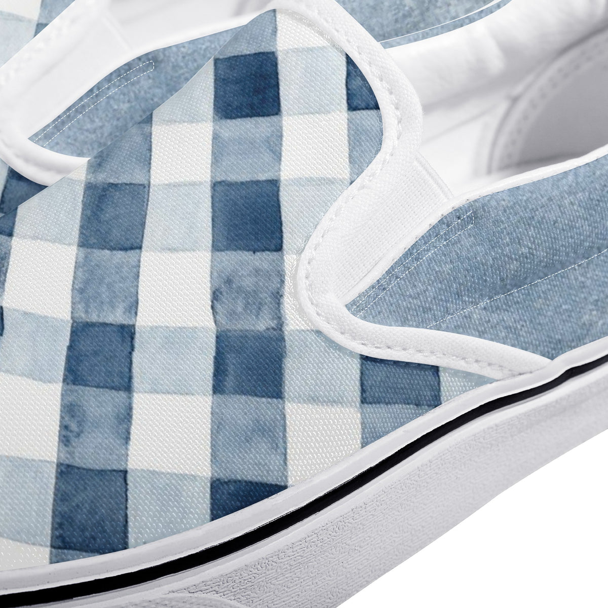 buffalo plaid New Slip On Shoes