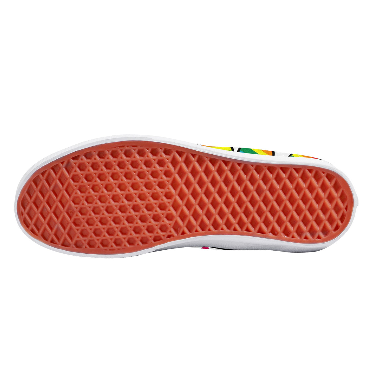 Rainbow Custom Vans Slip On Shoes