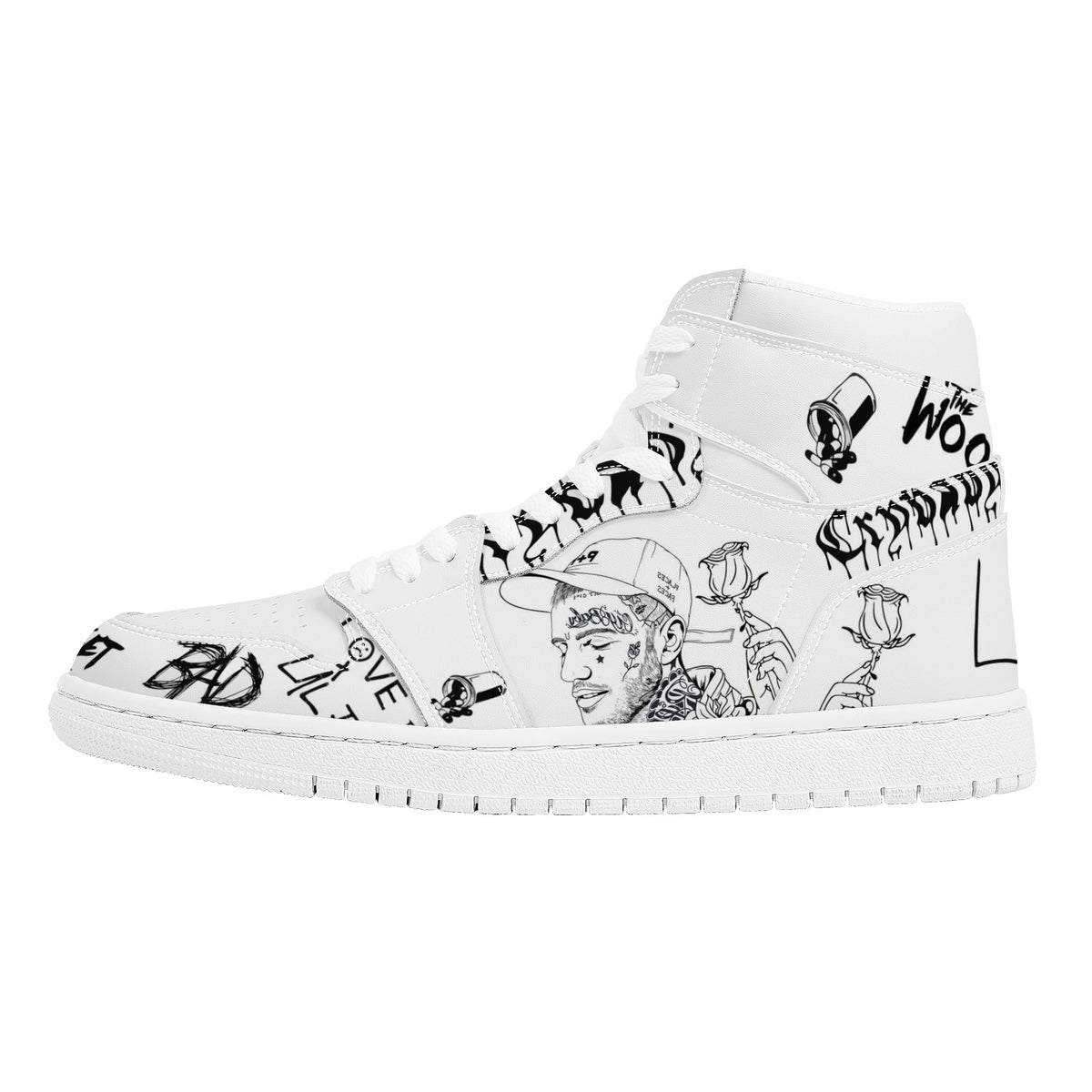 Lil Peep Custom Nike Air Jordan 1 Leather Sneaker