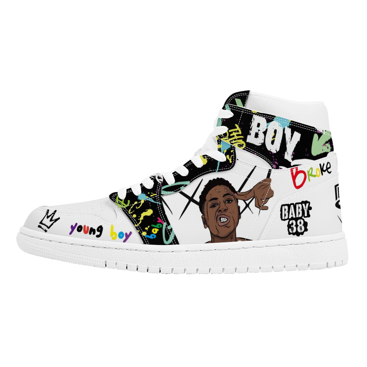 YoungBoy Never Broke Again Custom Nike Air Jordan 1 Leather Sneaker