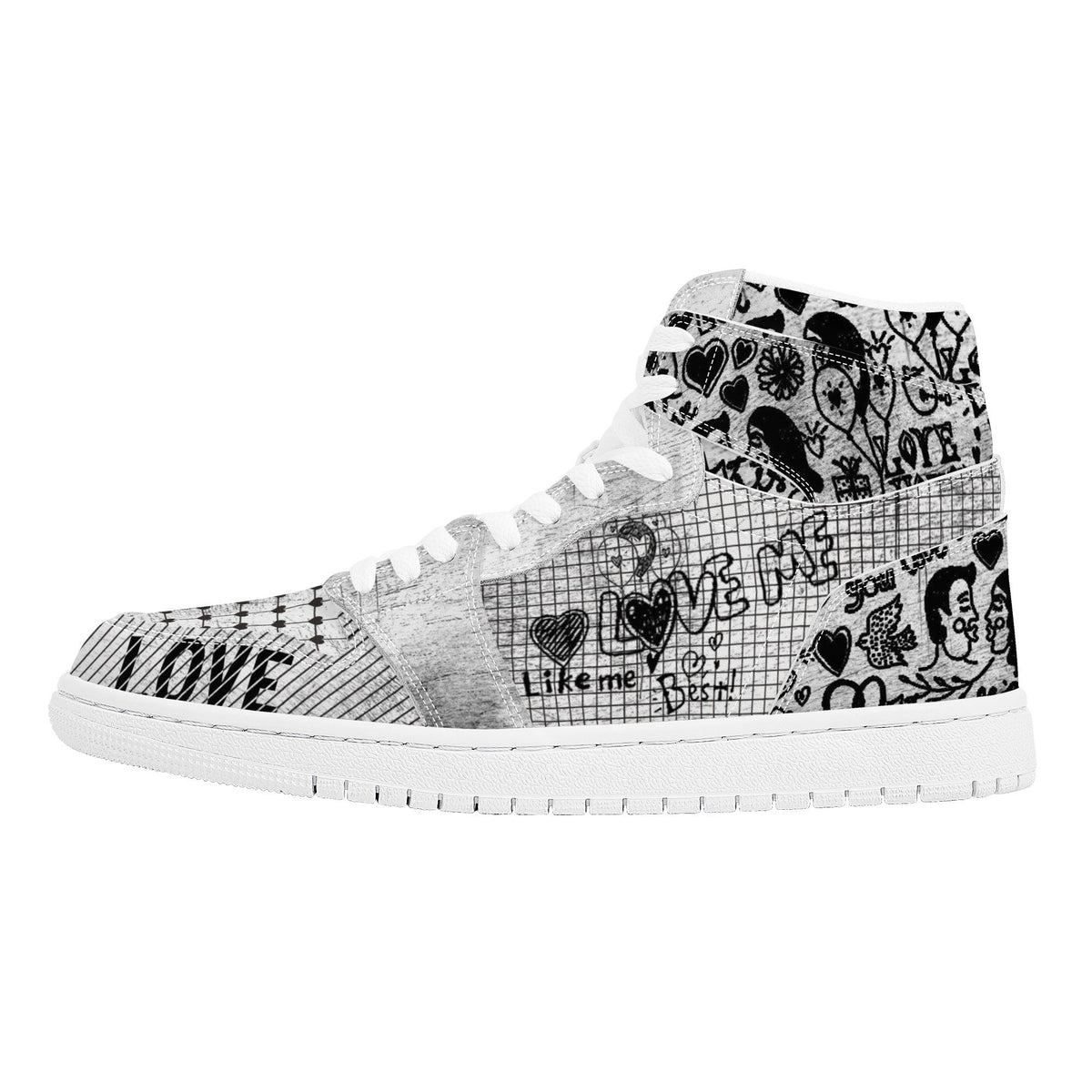 Love Me Custom Nike Air Jordan 1 Leather Sneaker