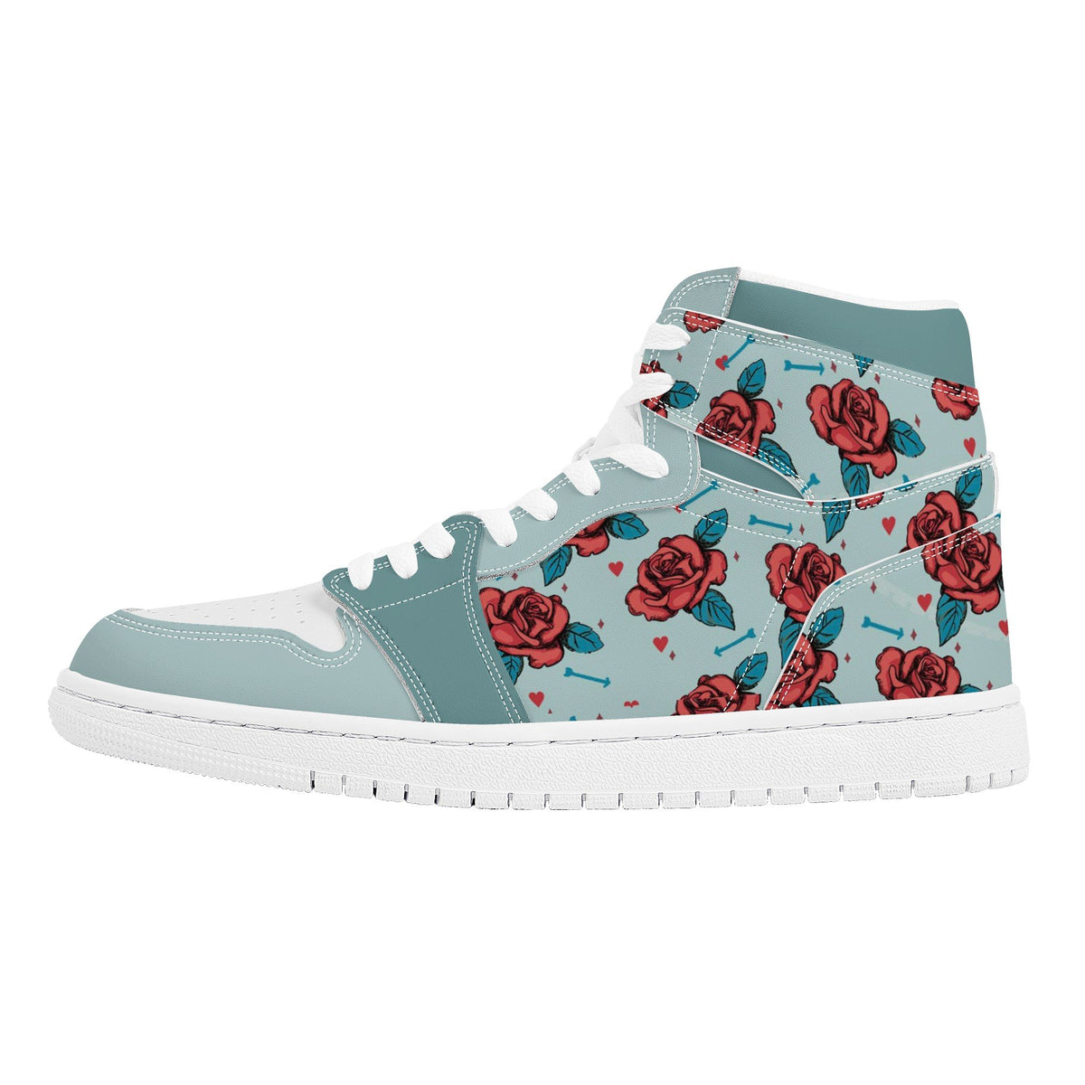 Rose Custom Nike Air Jordan 1 Leather Sneaker