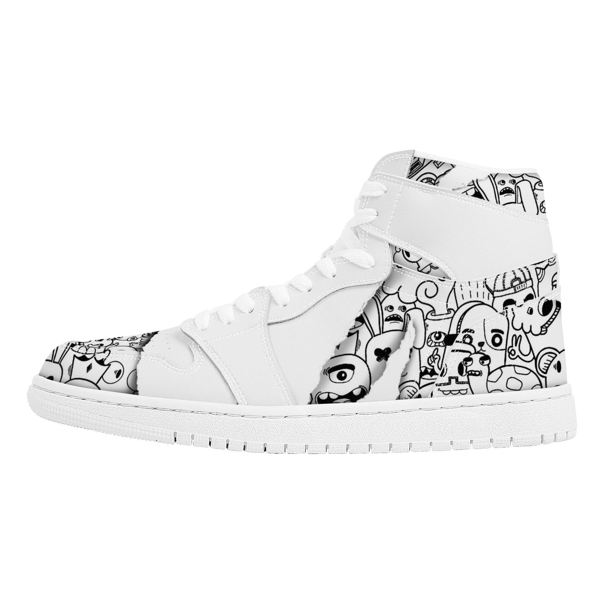 Graffiti Custom Nike Air Jordan 1 Leather Sneaker