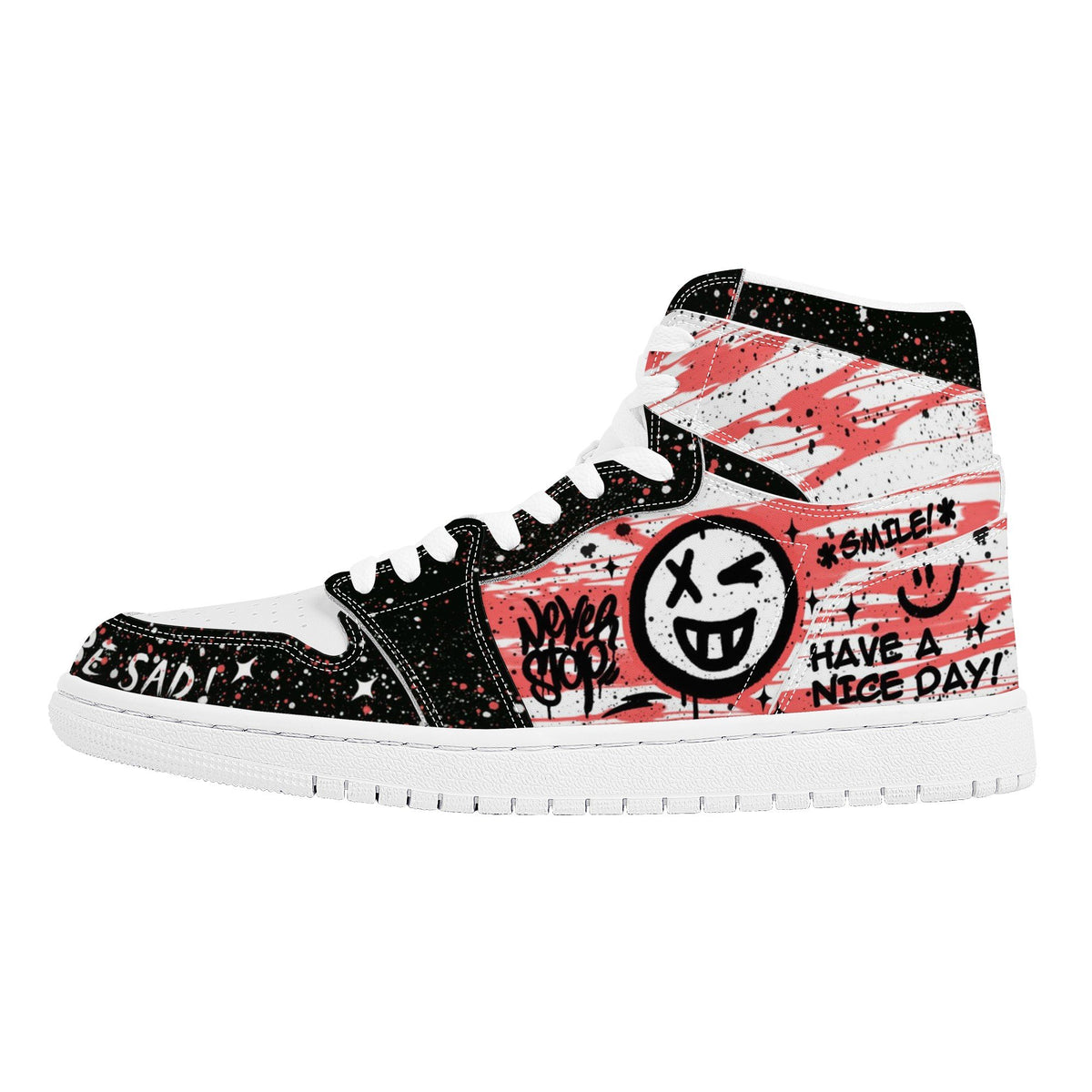 Smile Custom Nike Air Jordan 1 Leather Sneaker