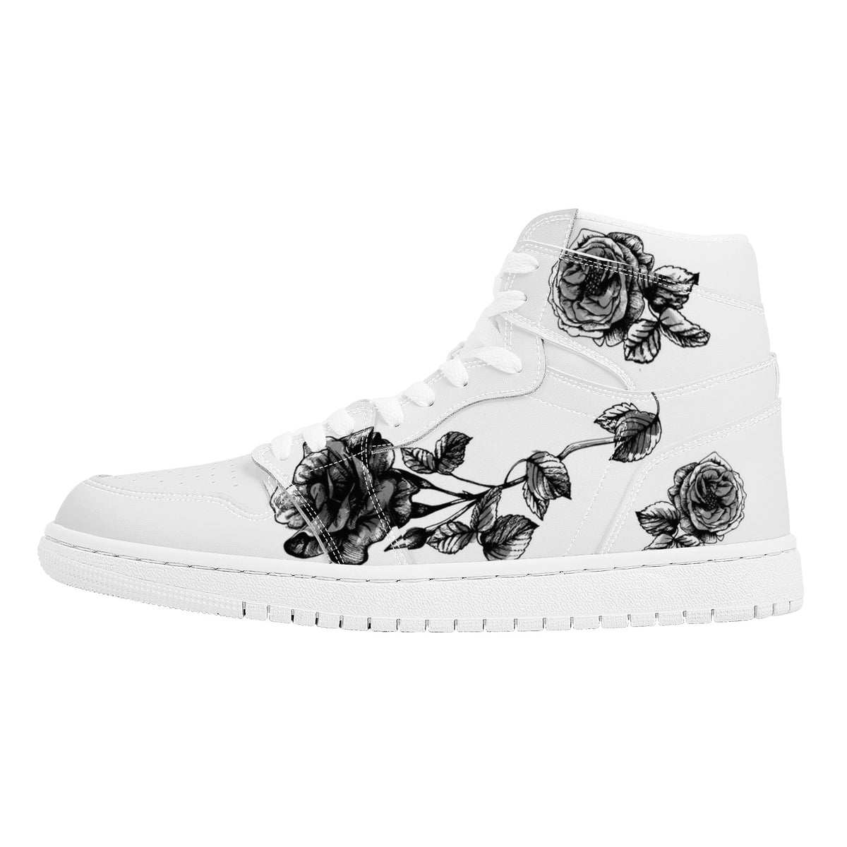 Rose Custom Nike Air Jordan 1 Leather Sneaker