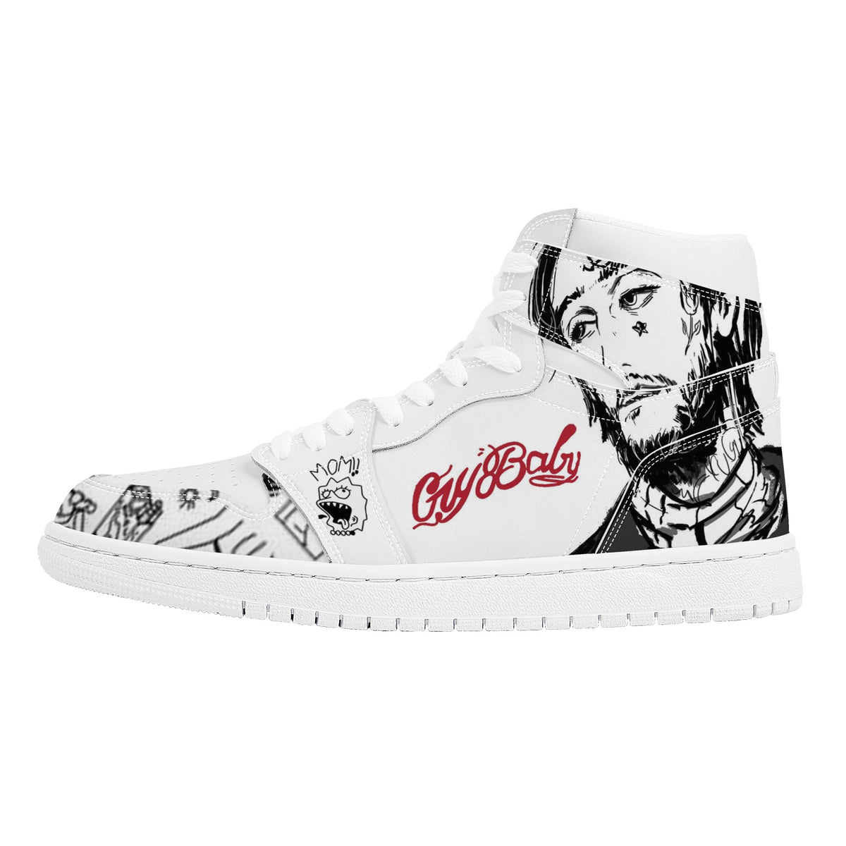 Lil Peep Custom Nike Air Jordan 1 Leather Sneaker