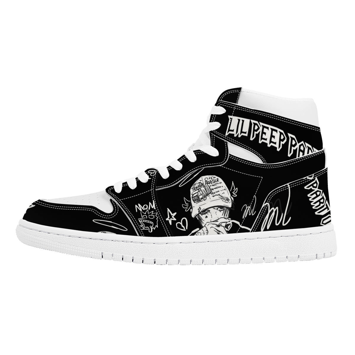 Lil Peep Custom Nike Air Jordan 1 Leather Sneaker