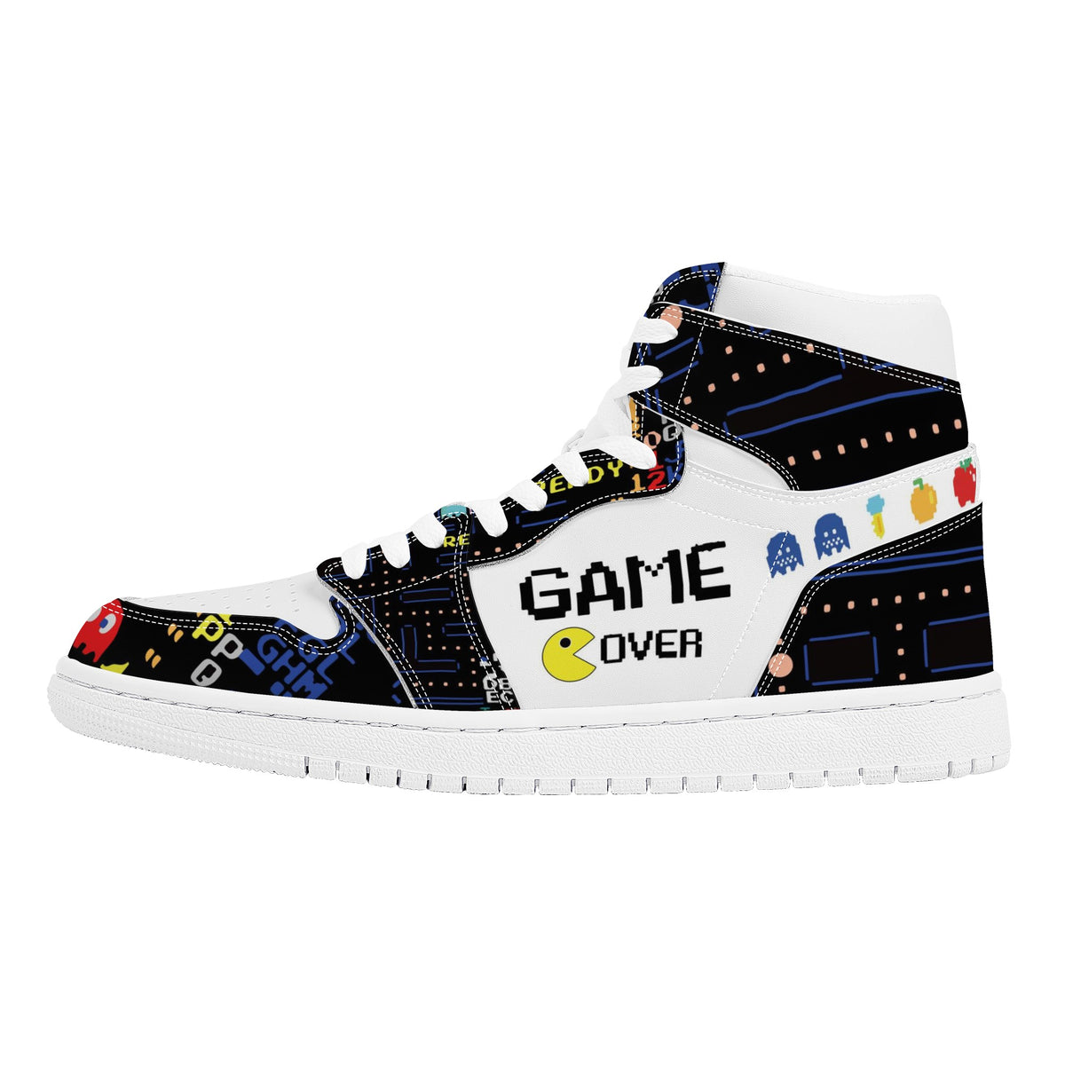 Pacman Custom Nike Air Jordan 1 Leather Sneaker
