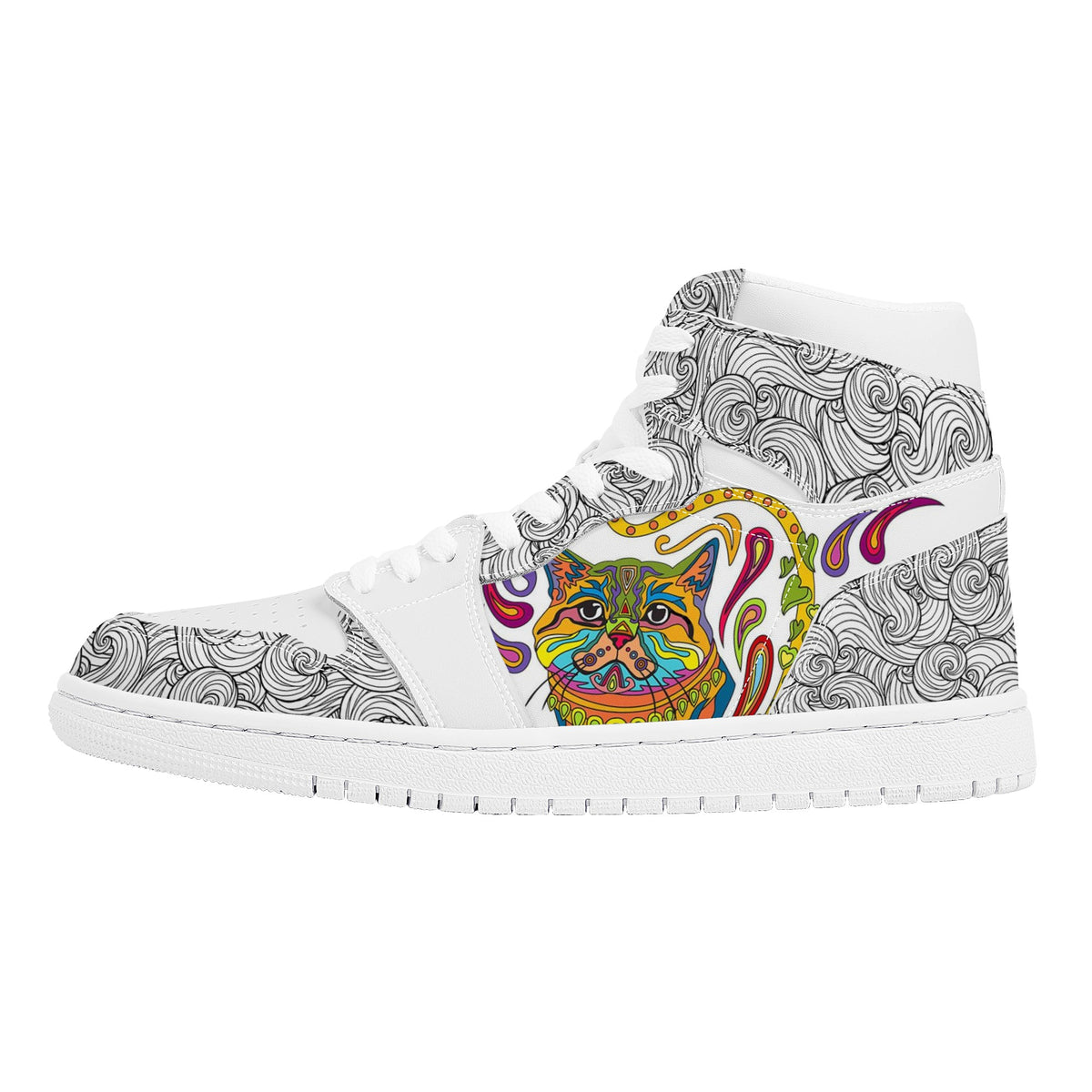 Cat Custom Nike Air Jordan 1 Leather Sneaker