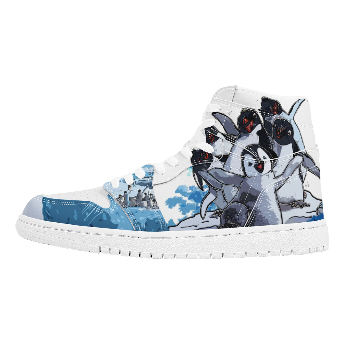 Penguin Custom Nike Air Jordan 1 Leather Sneaker