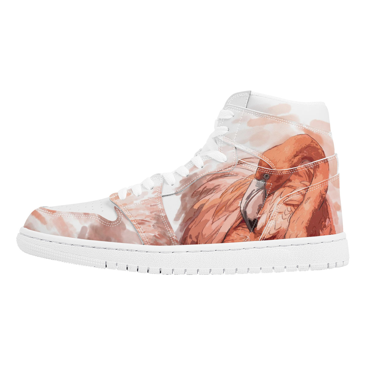 Flamingo Custom Nike Air Jordan 1 Leather Sneaker