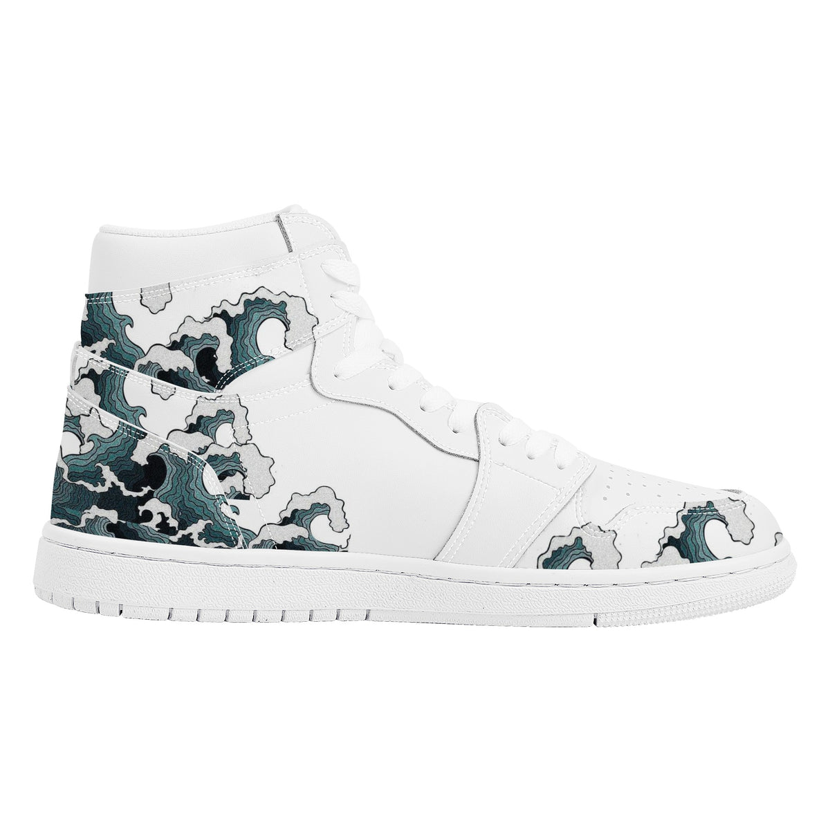 Wave Custom Nike Air Jordan 1 Leather Sneaker