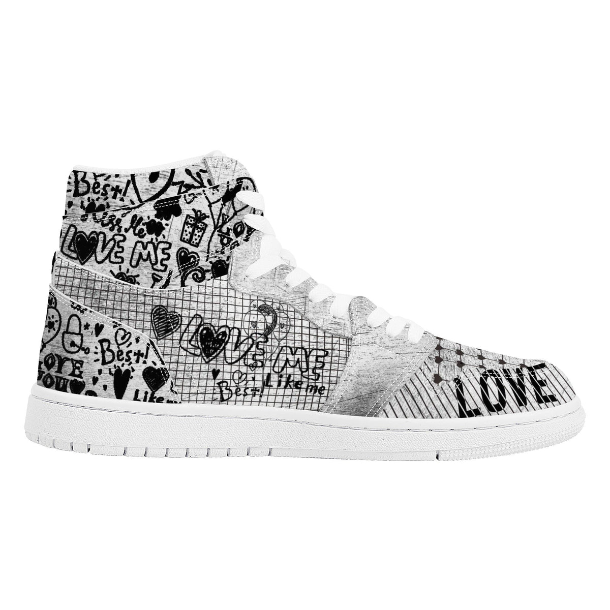 Love Me Custom Nike Air Jordan 1 Leather Sneaker