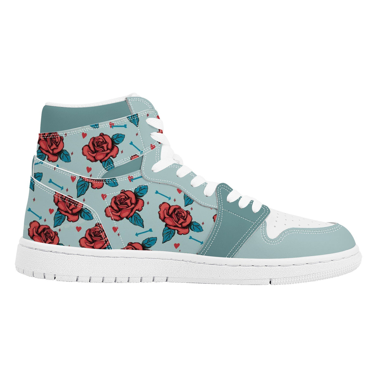 Rose Custom Nike Air Jordan 1 Leather Sneaker