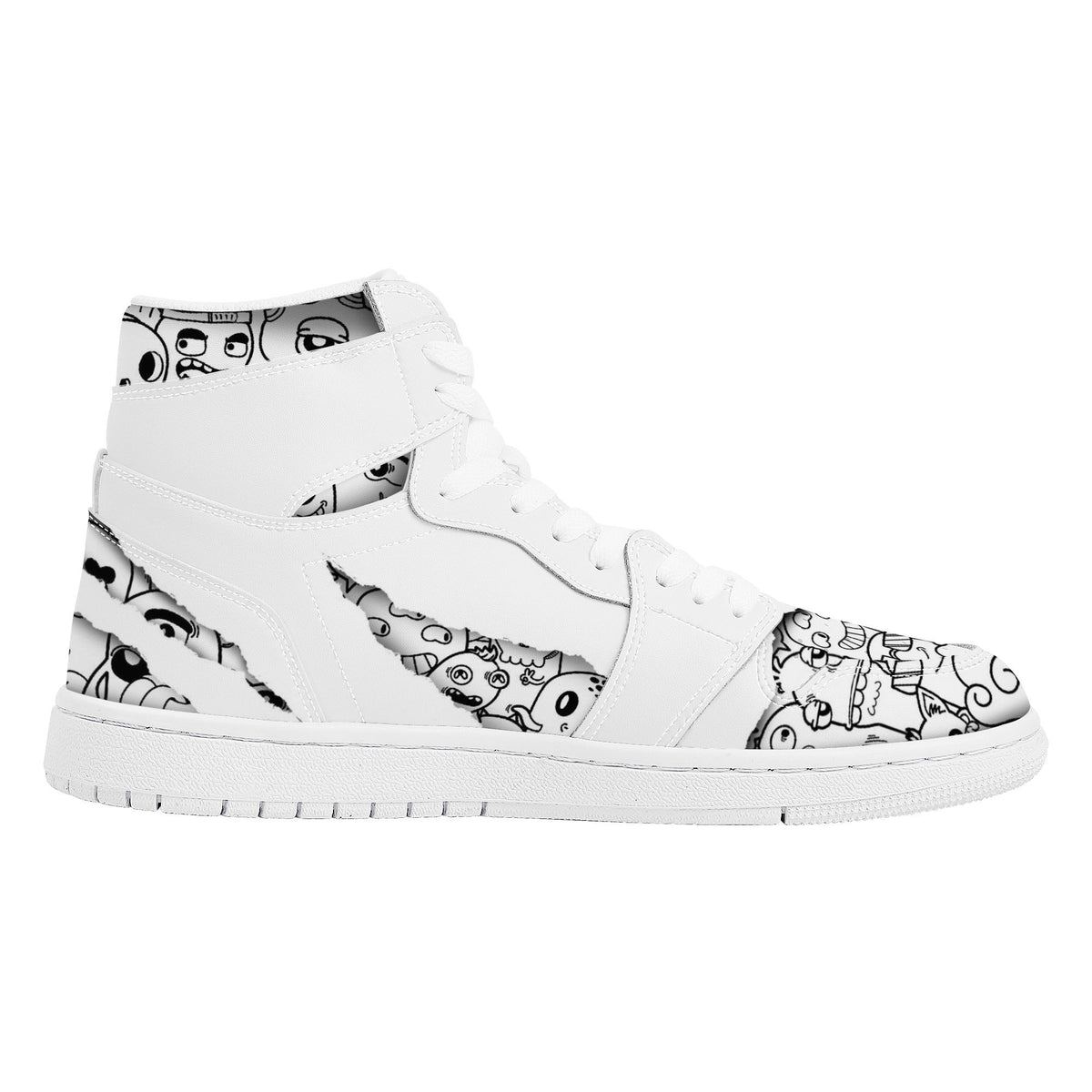 Graffiti Custom Nike Air Jordan 1 Leather Sneaker