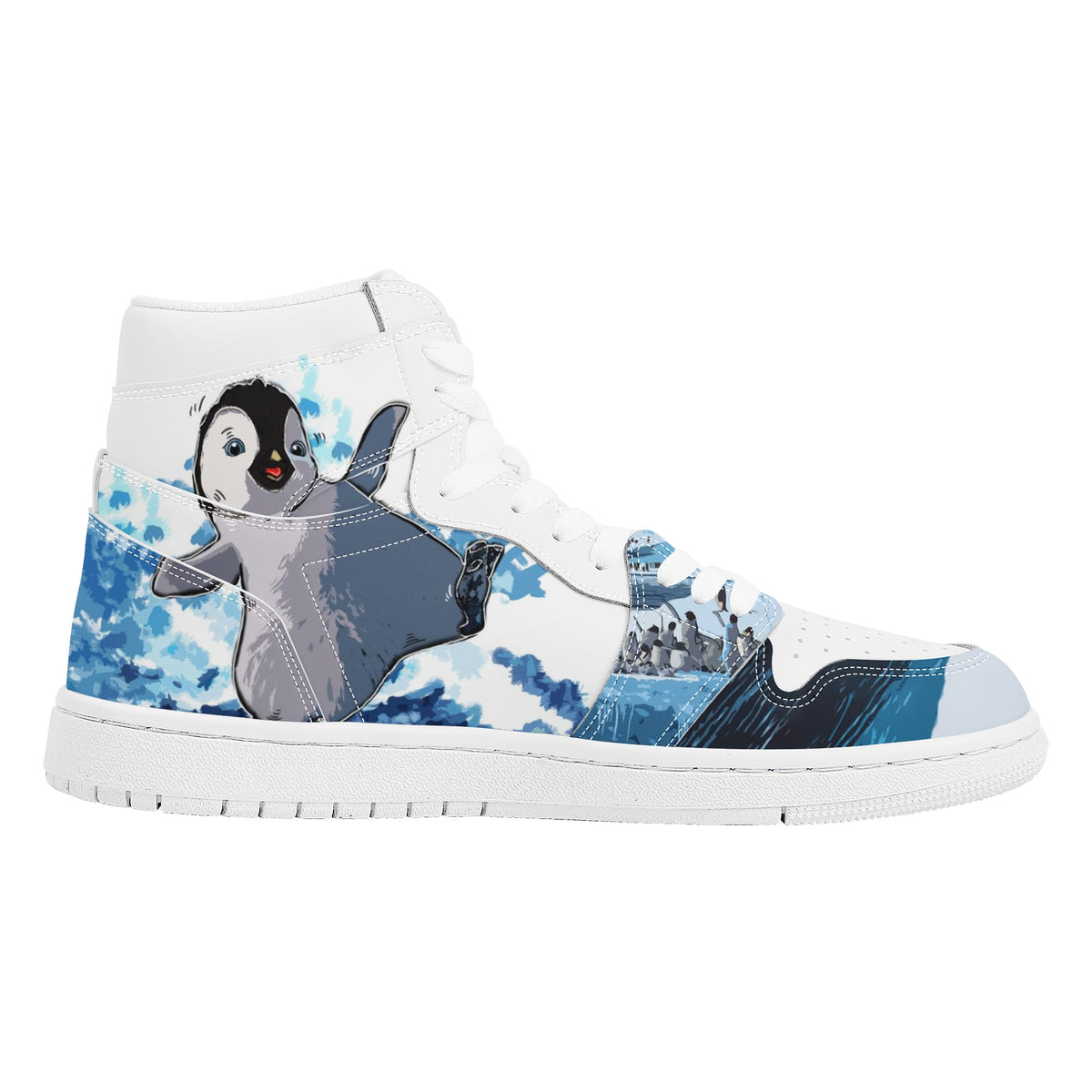 Penguin Custom Nike Air Jordan 1 Leather Sneaker