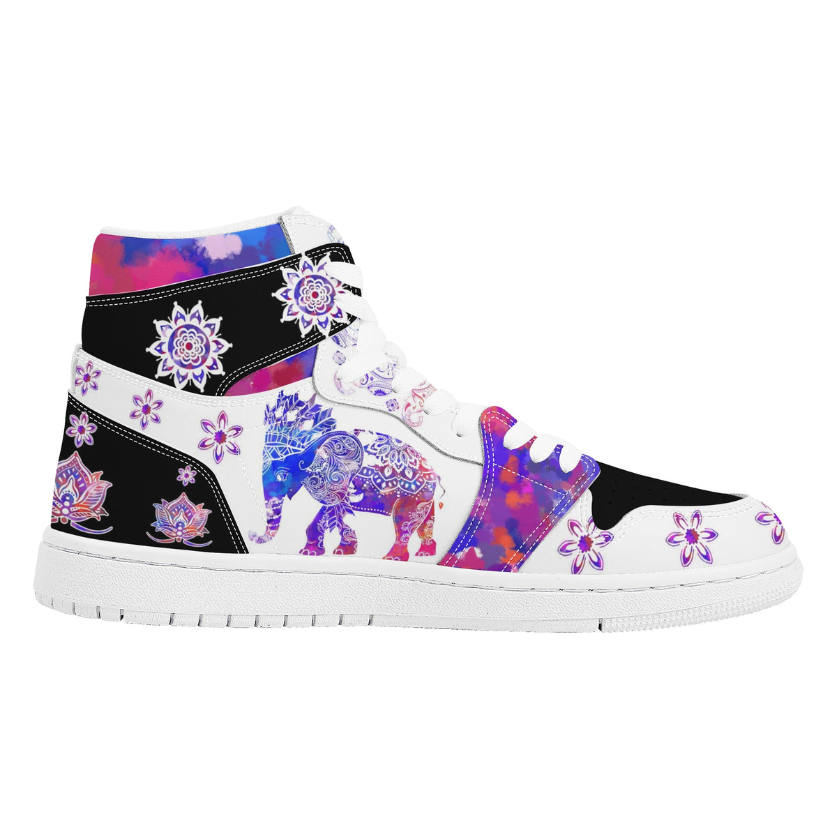 The Elephant Totem Custom Nike Air Jordan 1 Leather Sneaker