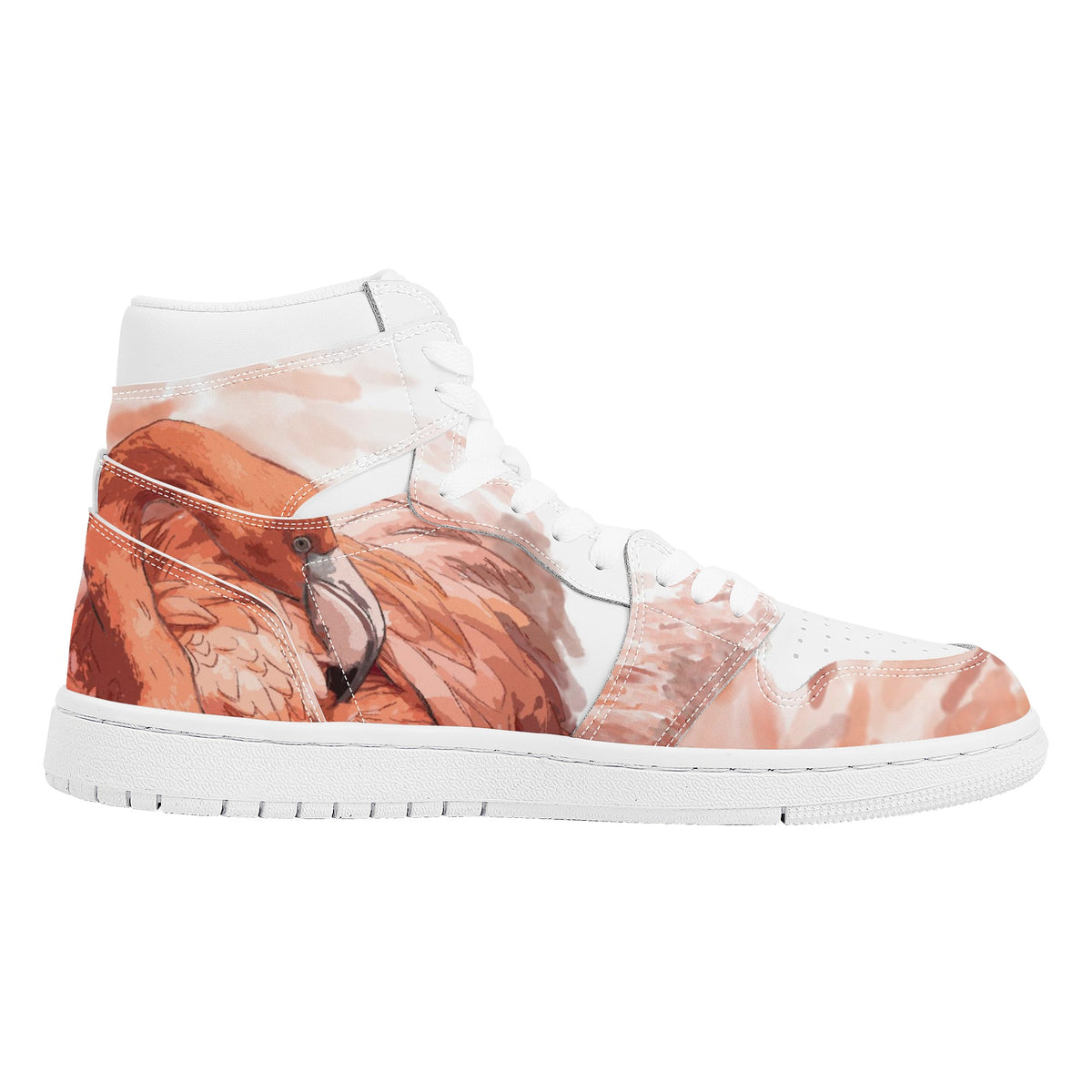 Flamingo Custom Nike Air Jordan 1 Leather Sneaker