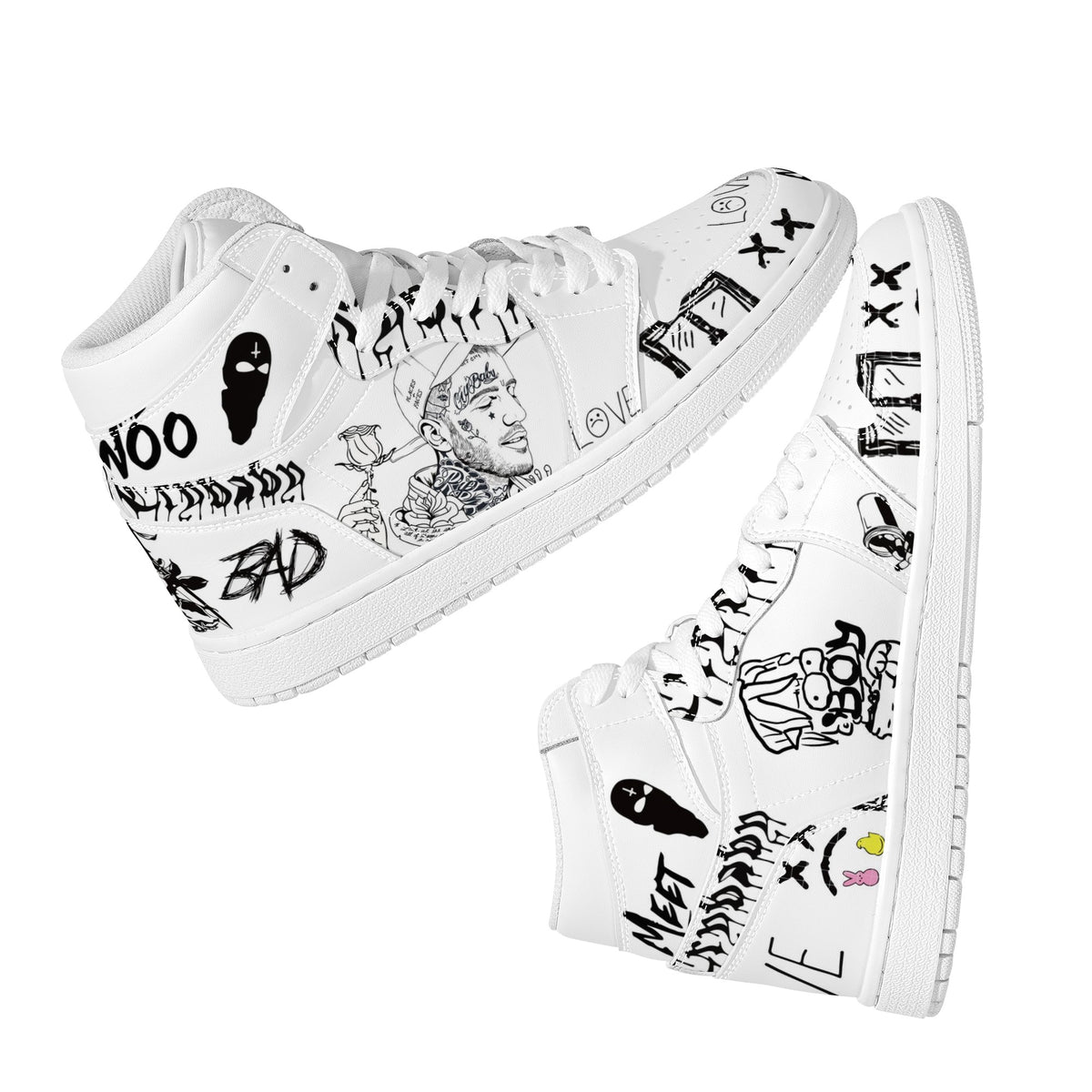 Lil Peep Custom Nike Air Jordan 1 Leather Sneaker