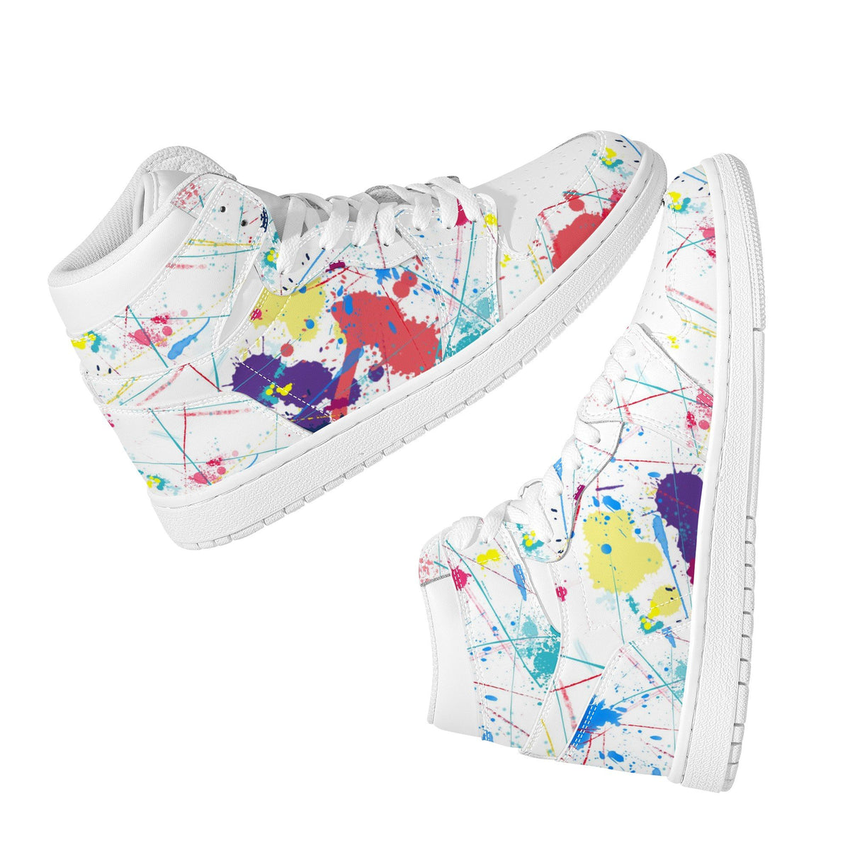 Splatter Custom Nike Air Jordan 1 Leather Sneaker