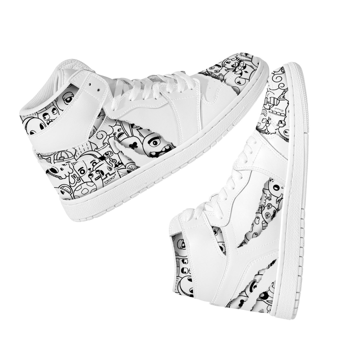 Graffiti Custom Nike Air Jordan 1 Leather Sneaker