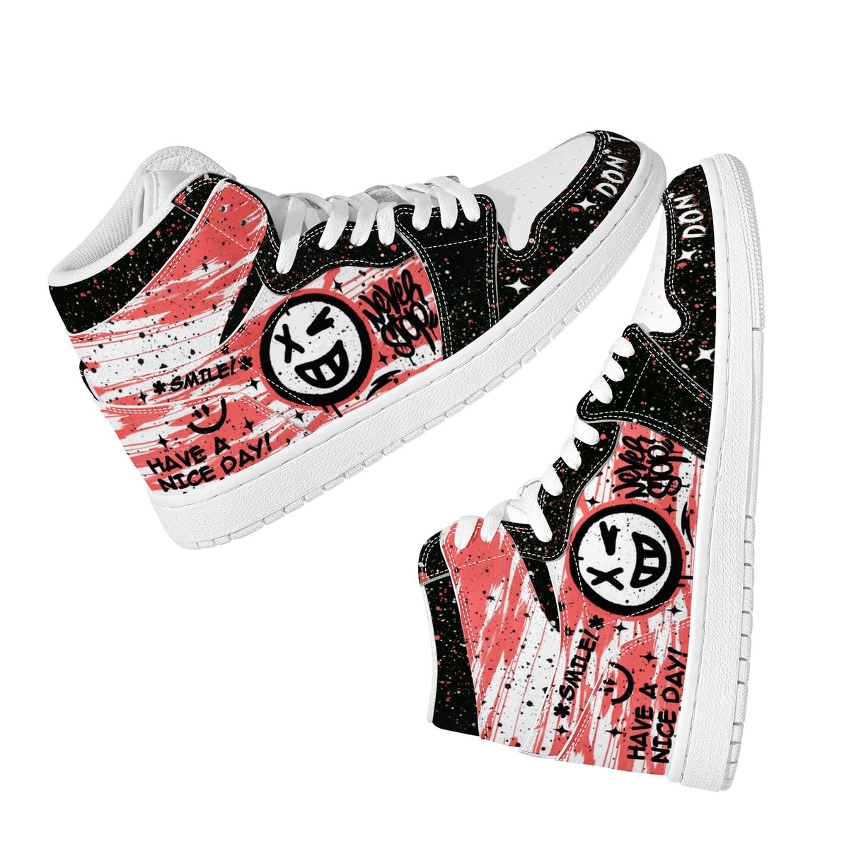 Smile Custom Nike Air Jordan 1 Leather Sneaker