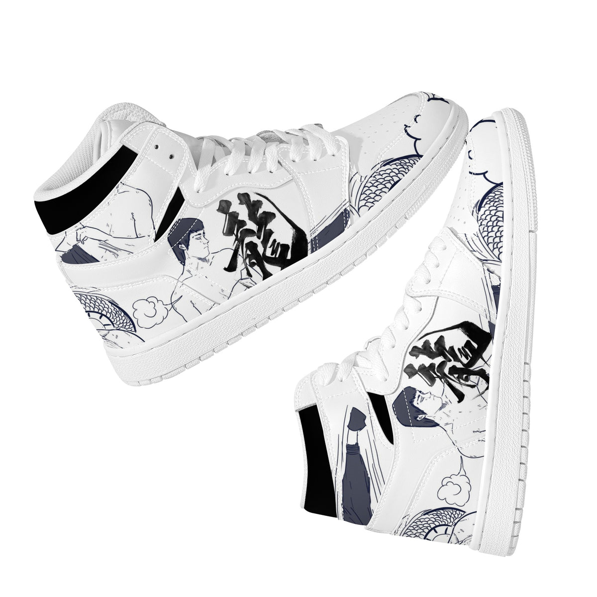 Bruce Lee Custom Nike Air Jordan 1 Leather Sneaker