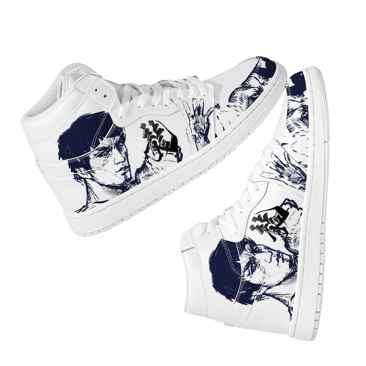 Bruce Lee Custom Nike Air Jordan 1 Leather Sneaker