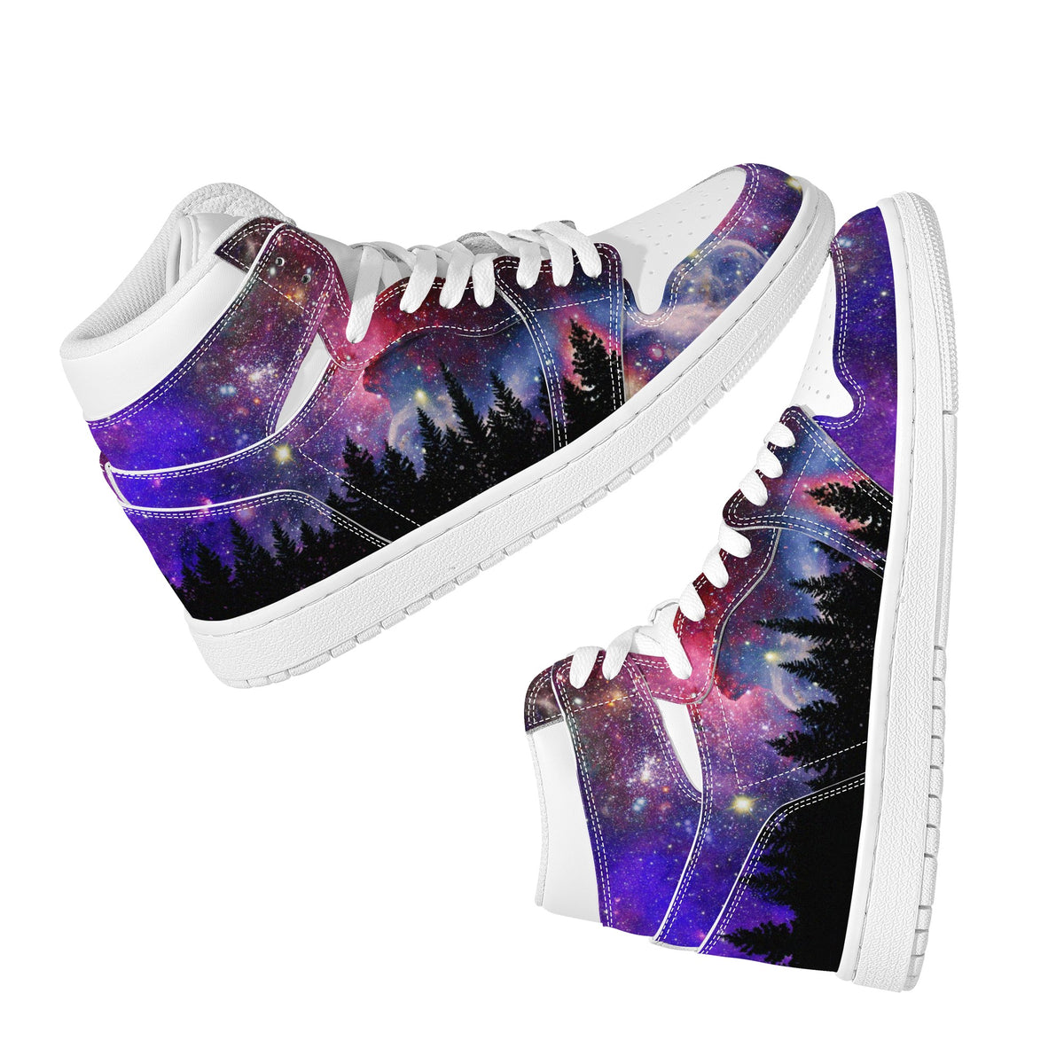 Galaxy Custom Nike Air Jordan 1 Leather Sneaker