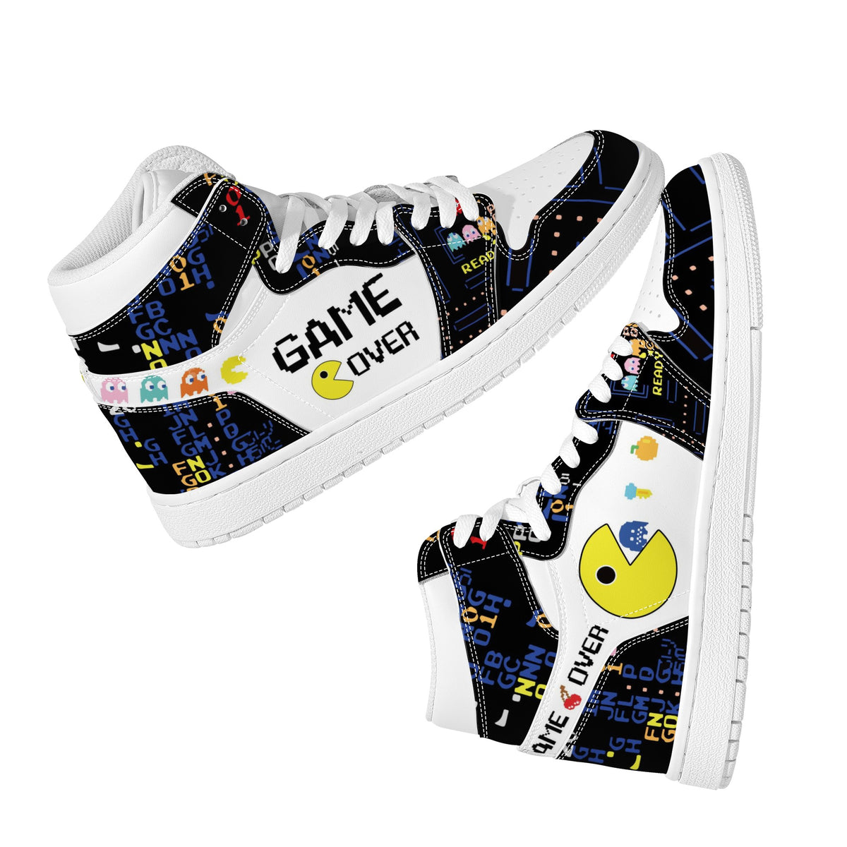 Pacman Custom Nike Air Jordan 1 Leather Sneaker