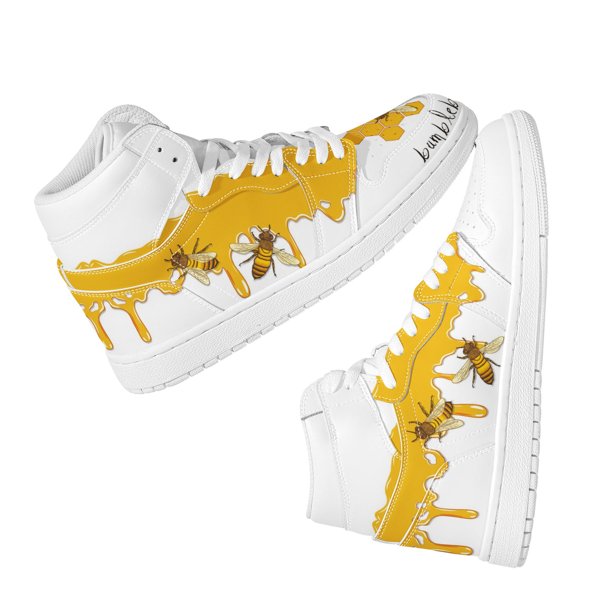 Bumblebee Custom Nike Air Jordan 1 Leather Sneaker