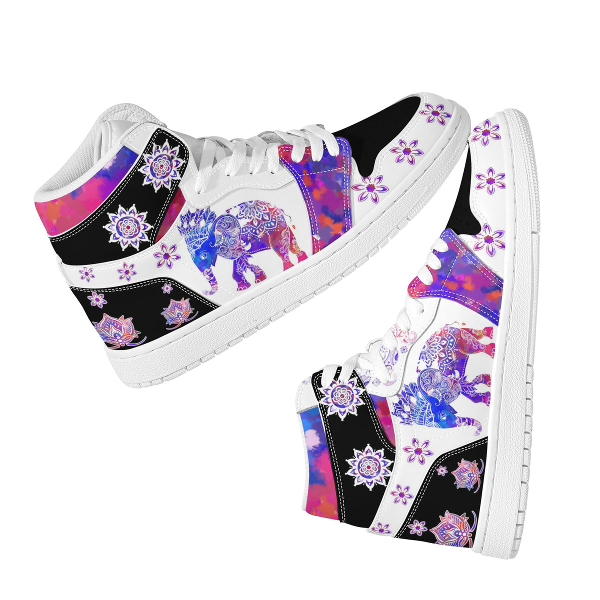 The Elephant Totem Custom Nike Air Jordan 1 Leather Sneaker