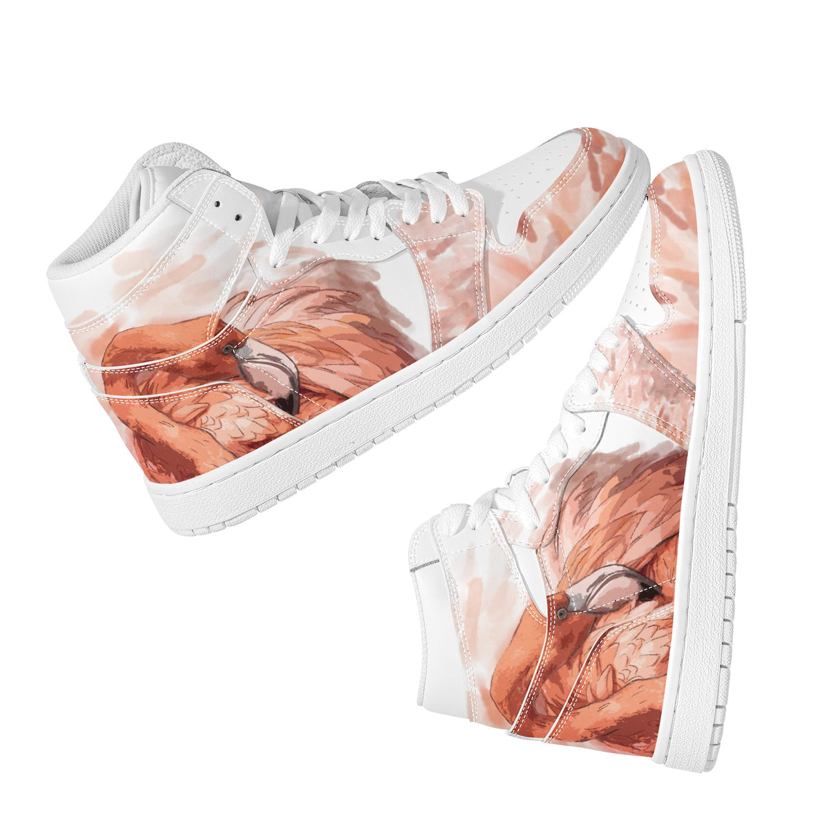 Flamingo Custom Nike Air Jordan 1 Leather Sneaker