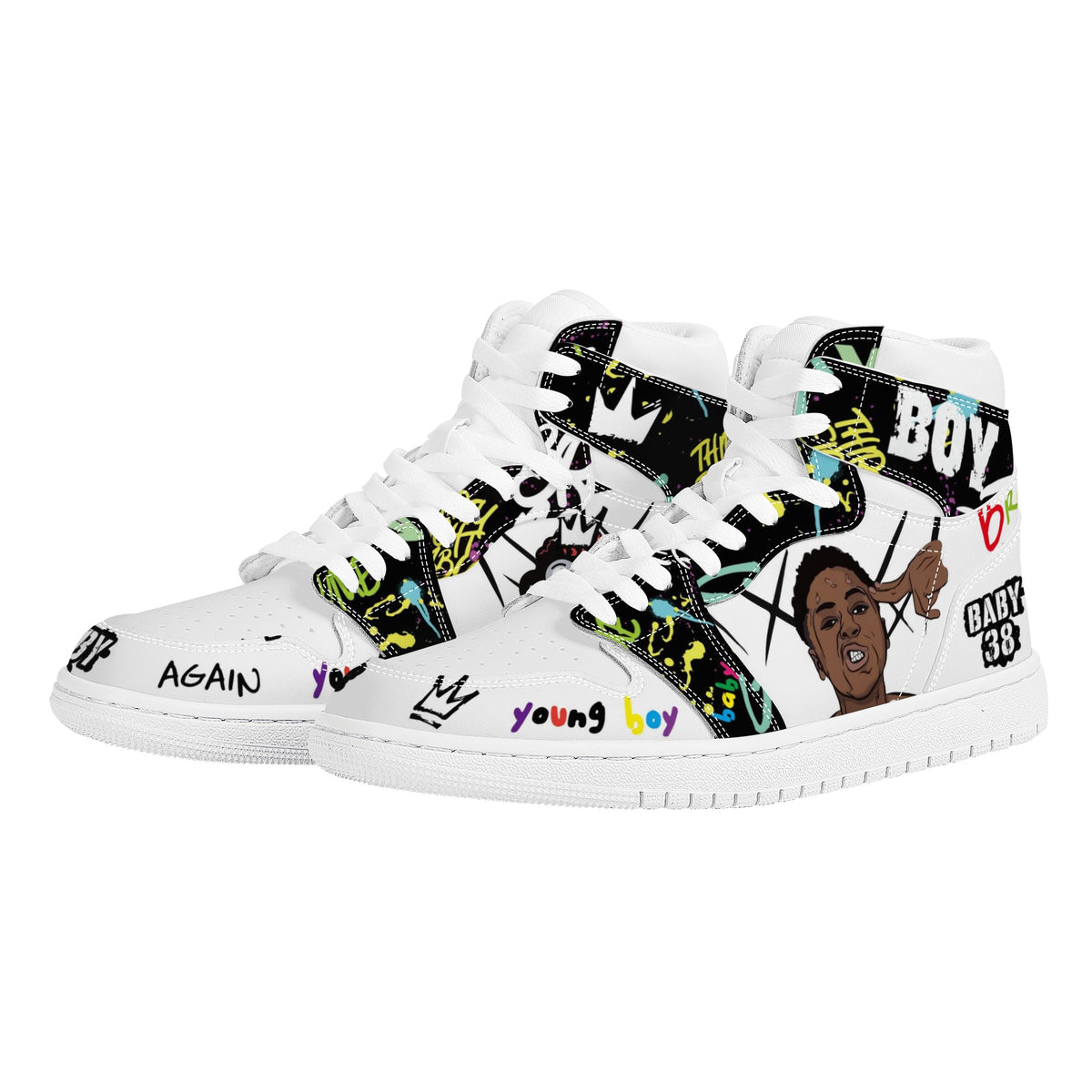 YoungBoy Never Broke Again Custom Nike Air Jordan 1 Leather Sneaker