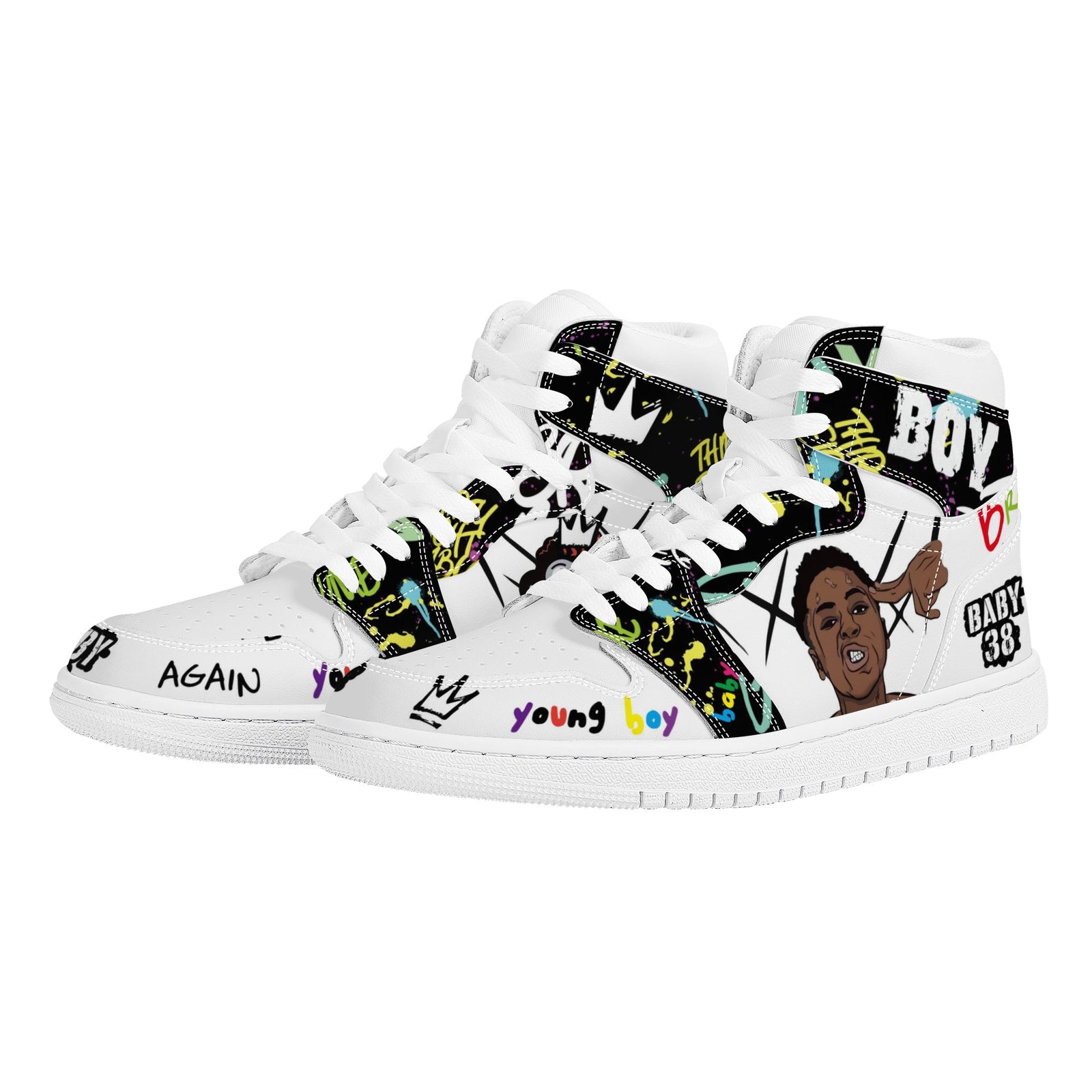 YoungBoy Never Broke Again Custom Nike Air Jordan 1 Leather Sneaker