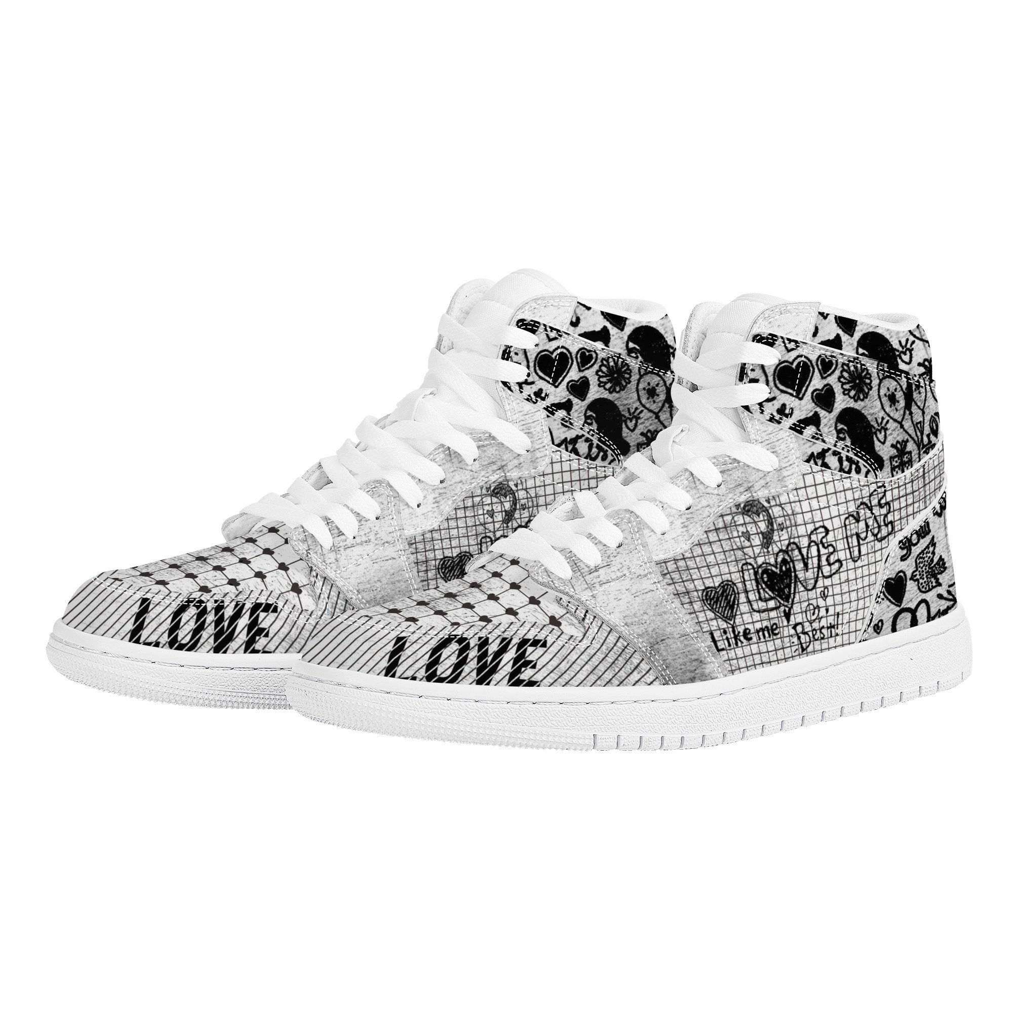 Love Me Custom Nike Air Jordan 1 Leather Sneaker