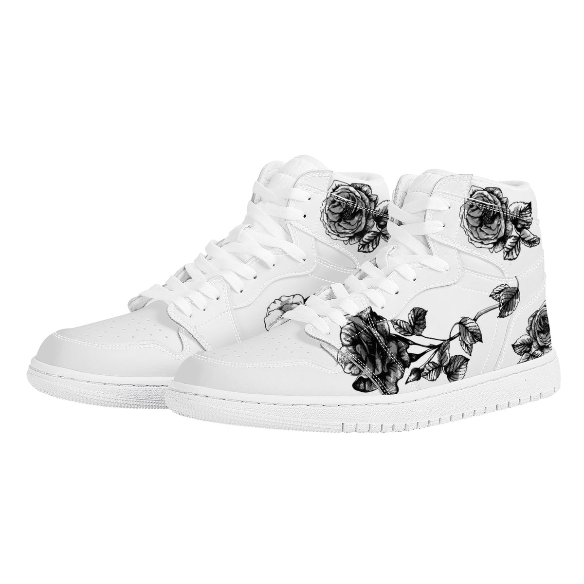 Rose Custom Nike Air Jordan 1 Leather Sneaker