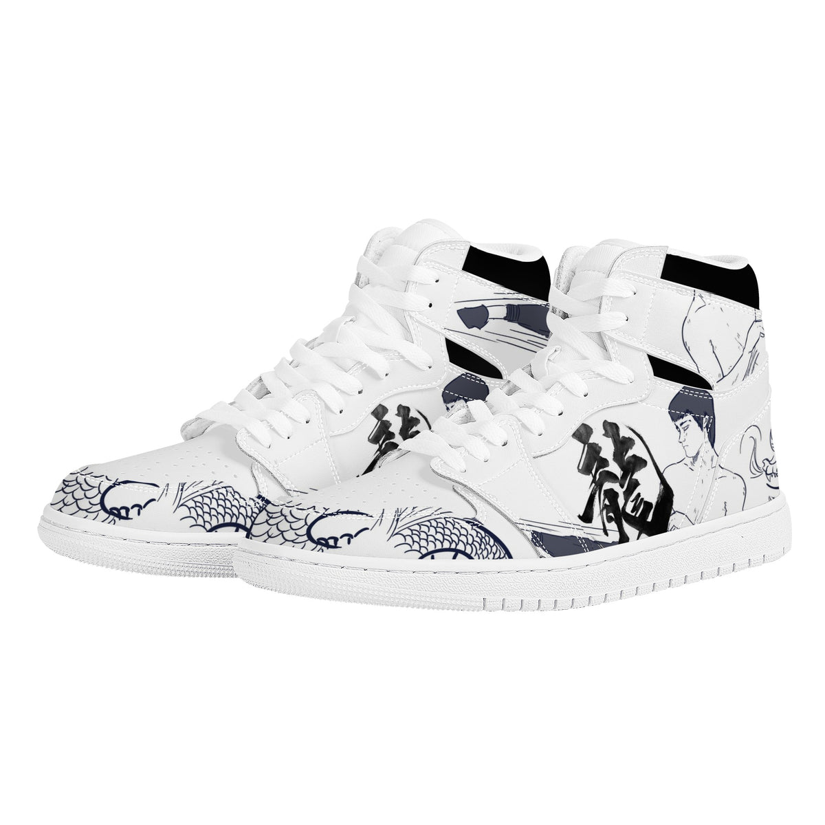 Bruce Lee Custom Nike Air Jordan 1 Leather Sneaker