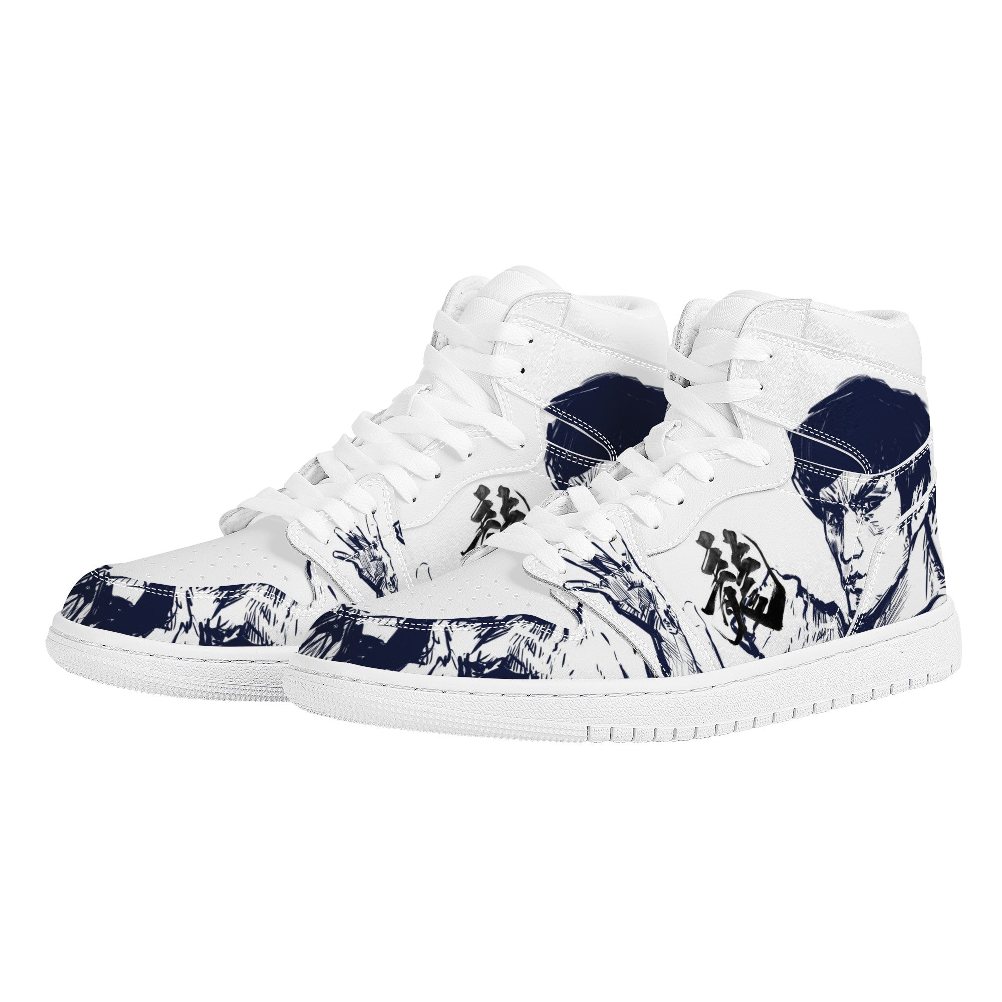 Bruce Lee Custom Nike Air Jordan 1 Leather Sneaker