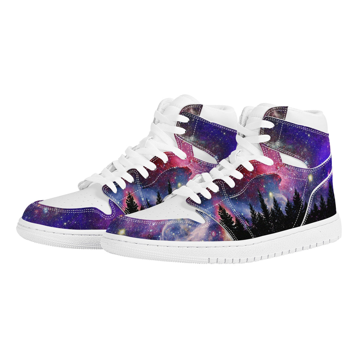 Galaxy Custom Nike Air Jordan 1 Leather Sneaker