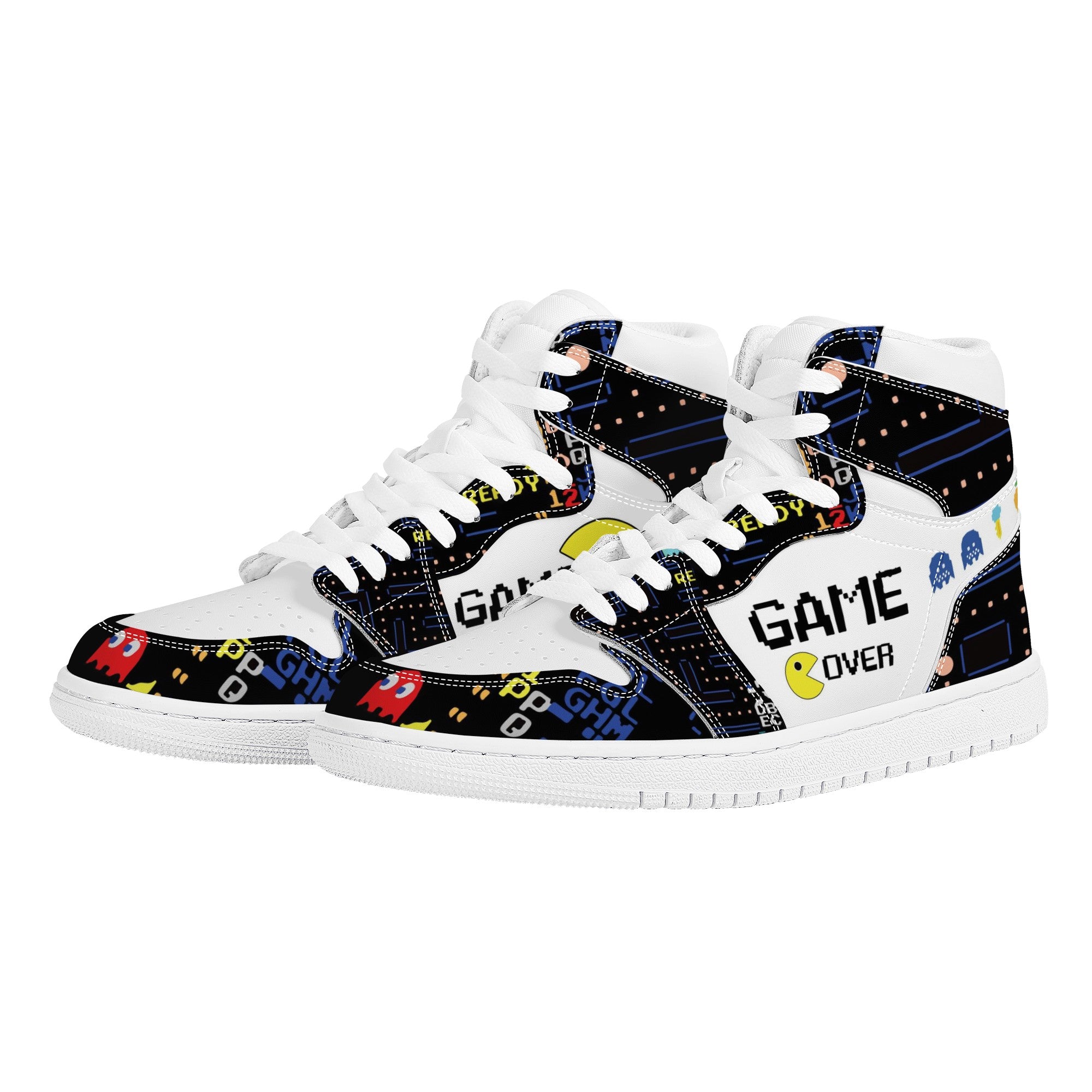 Pacman Custom Nike Air Jordan 1 Leather Sneaker