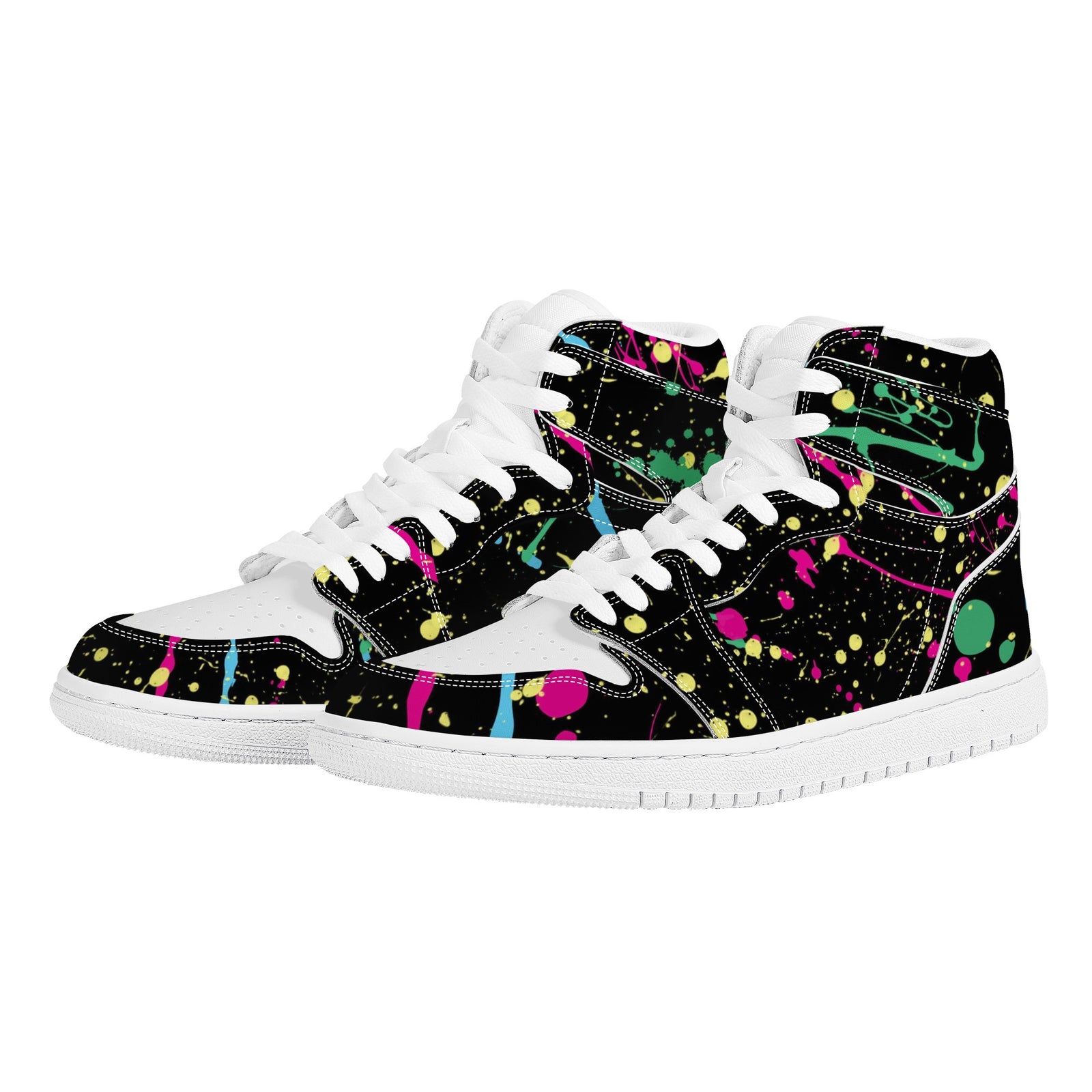 Splatter Custom Nike Air Jordan 1 Leather Sneaker